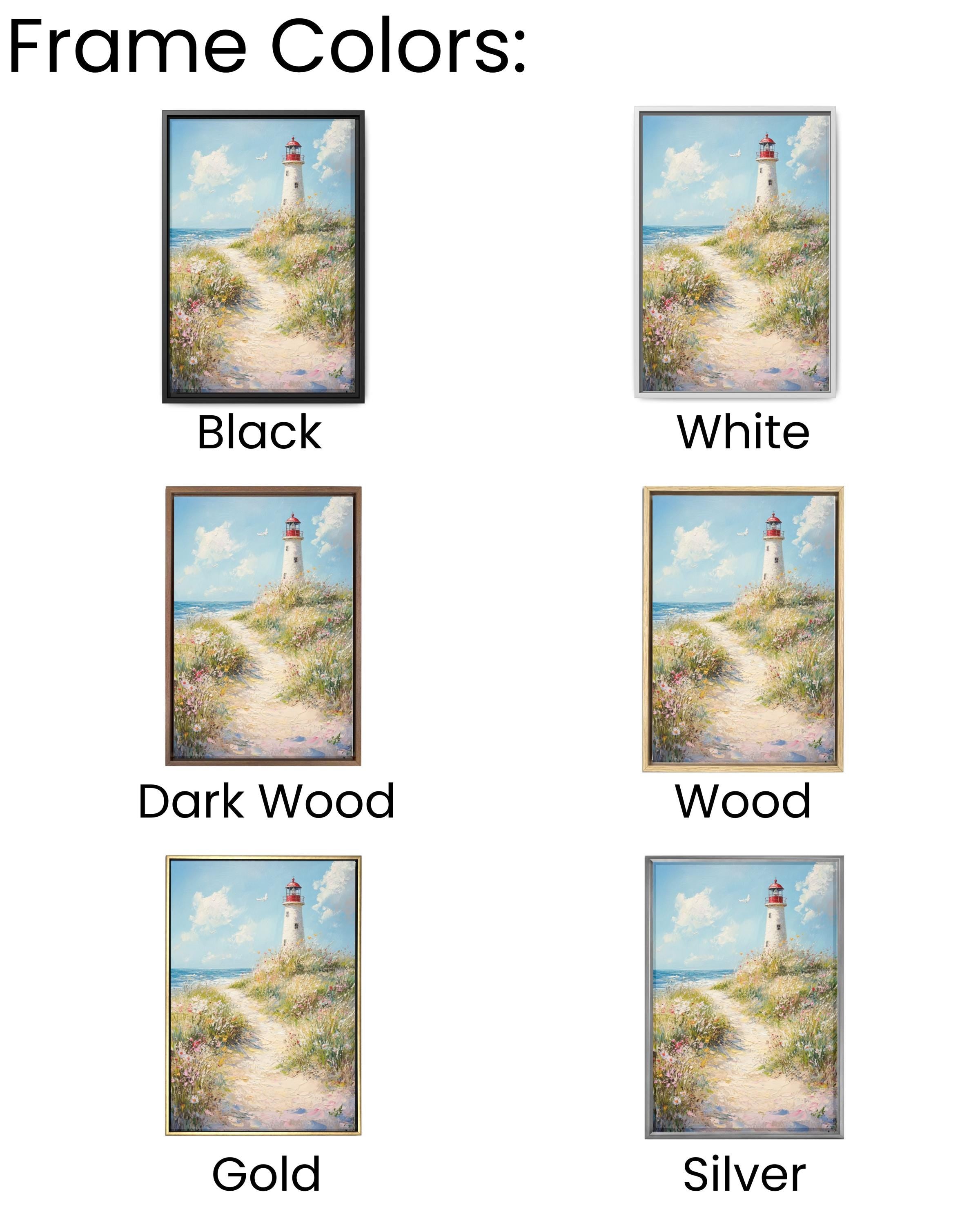 Coastal Lighthouse Print: Seaside Dune Path, Beach Landscape Canvas Wall Art Print – Premium Home Decor