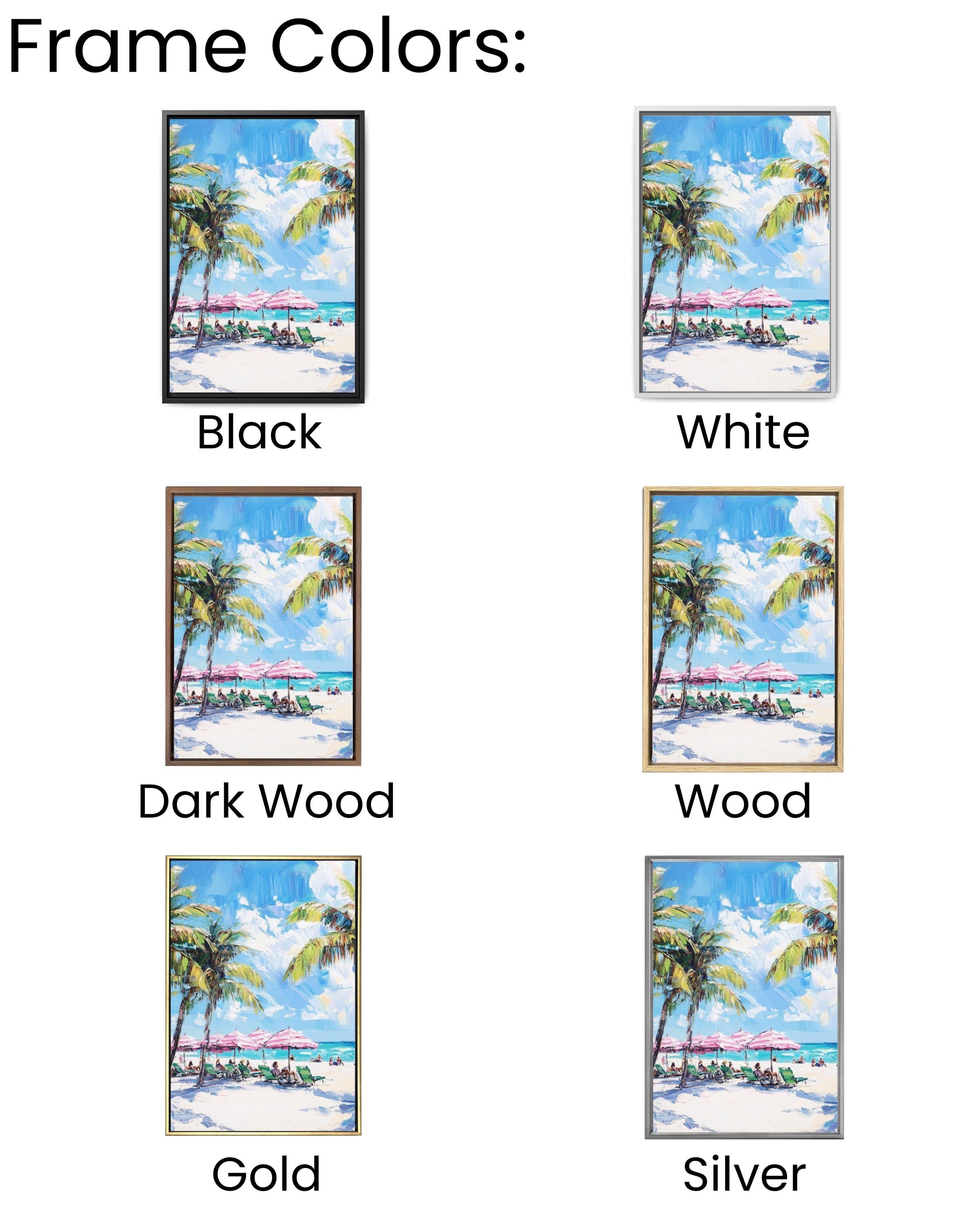 Miami Beach Art Print: Paul Kenton Style Coastal Decor Canvas Wall Art Print – Premium Home Decor