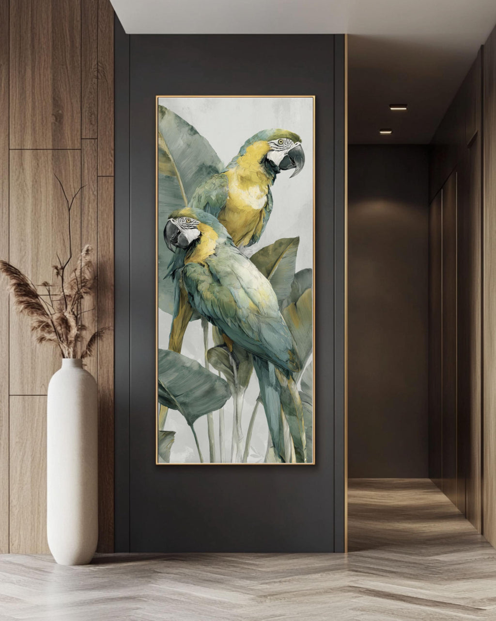Macaw Watercolor Print: Tropical Parrot Art, Gabriele Dellâ€™Otto Style Canvas Wall Art Print – Premium Home Decor