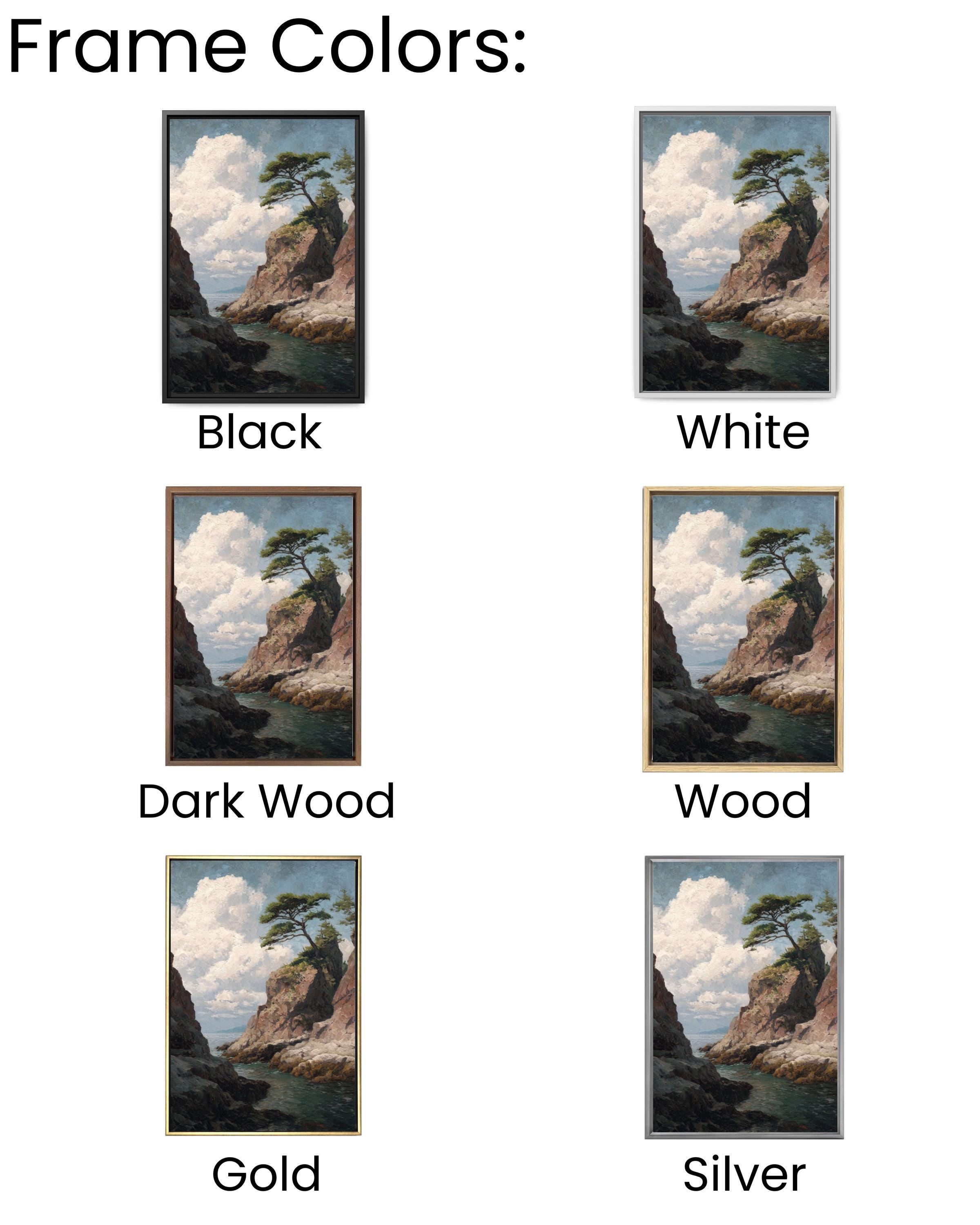 Lone Pine Tree Coastal Print: Muted Landscape Art, Henry John Bemis Style Canvas Wall Art – Modern Decor Print