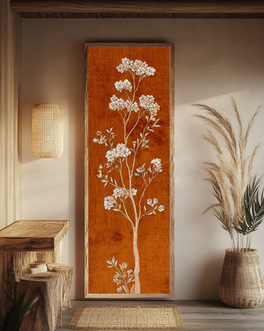 Egyptian Tree of Life Print: Middle Eastern Wall Art Canvas Wall Art – Modern Decor Print