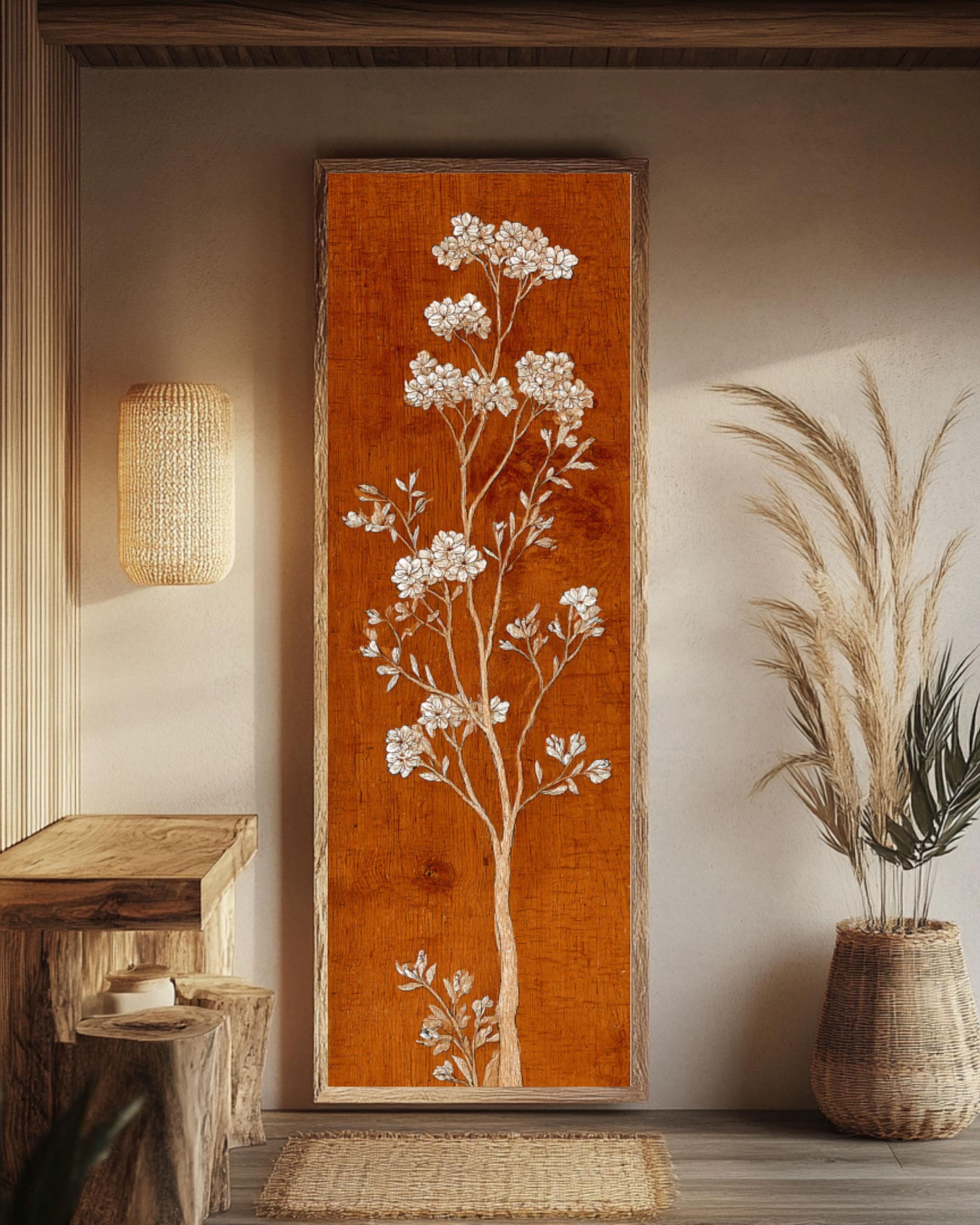 Egyptian Tree of Life Print: Middle Eastern Wall Art Canvas Wall Art – Modern Decor Print