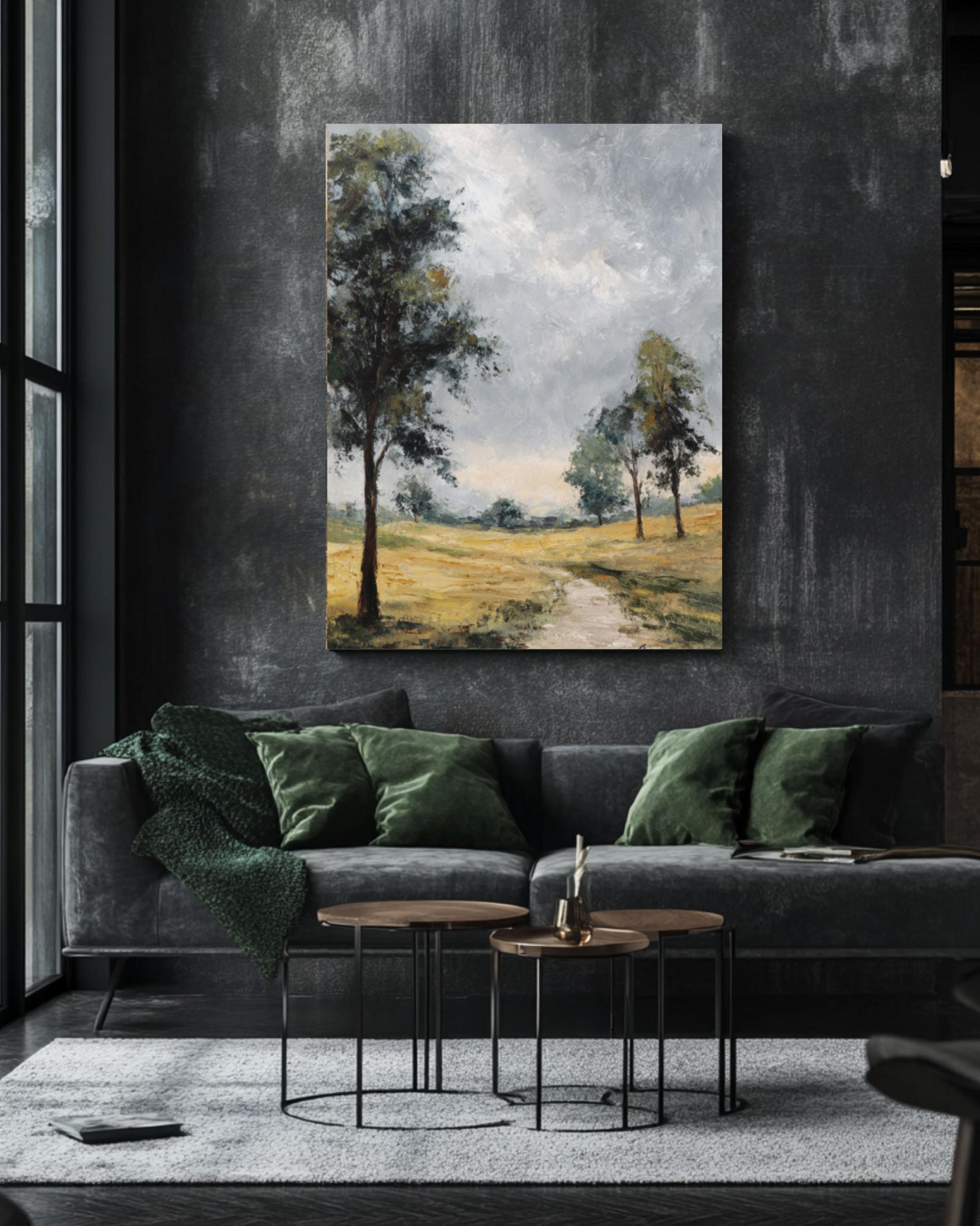 John Constable Style English Countryside Landscape Art Print: Canvas or Framed Canvas Wall Art – Modern Decor Print