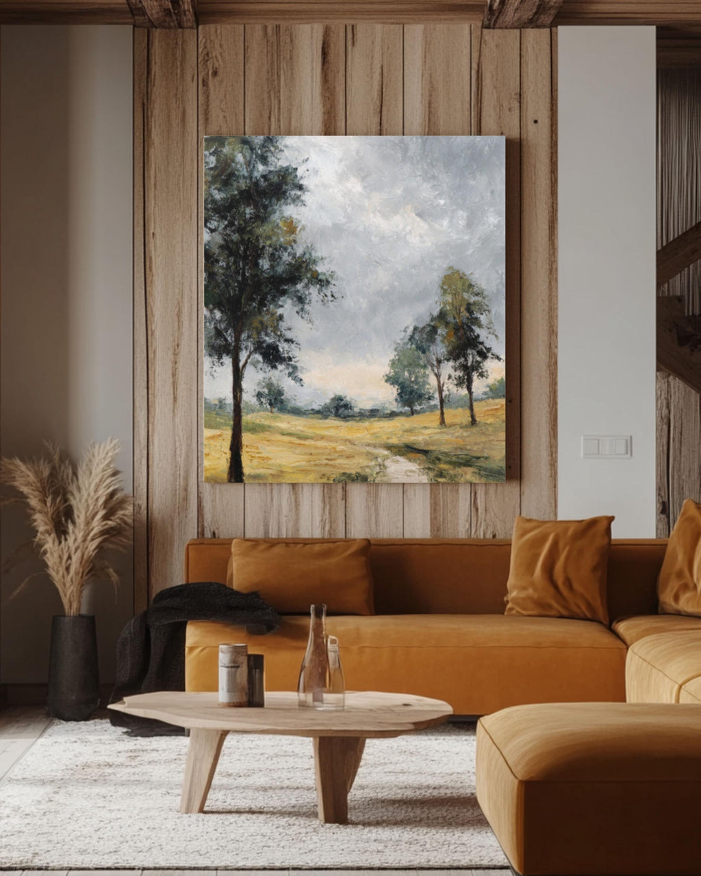 John Constable Style English Countryside Landscape Art Print: Canvas or Framed Canvas Wall Art – Modern Decor Print
