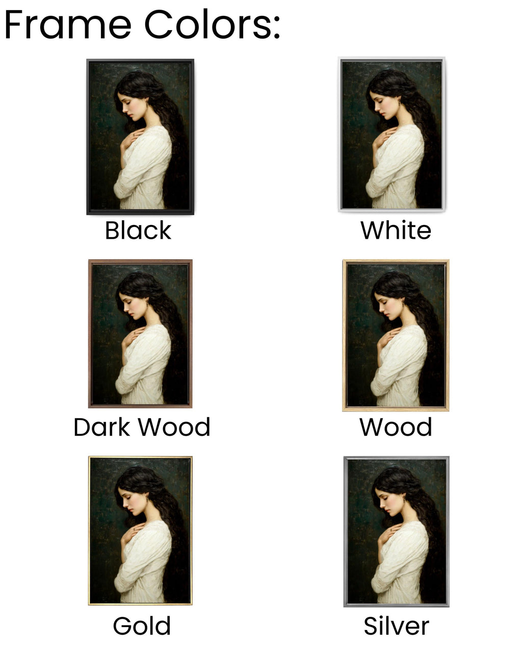 Maxence Style Woman Portrait: Elegant Feminine Art Print Canvas Wall Art – Modern Decor Print