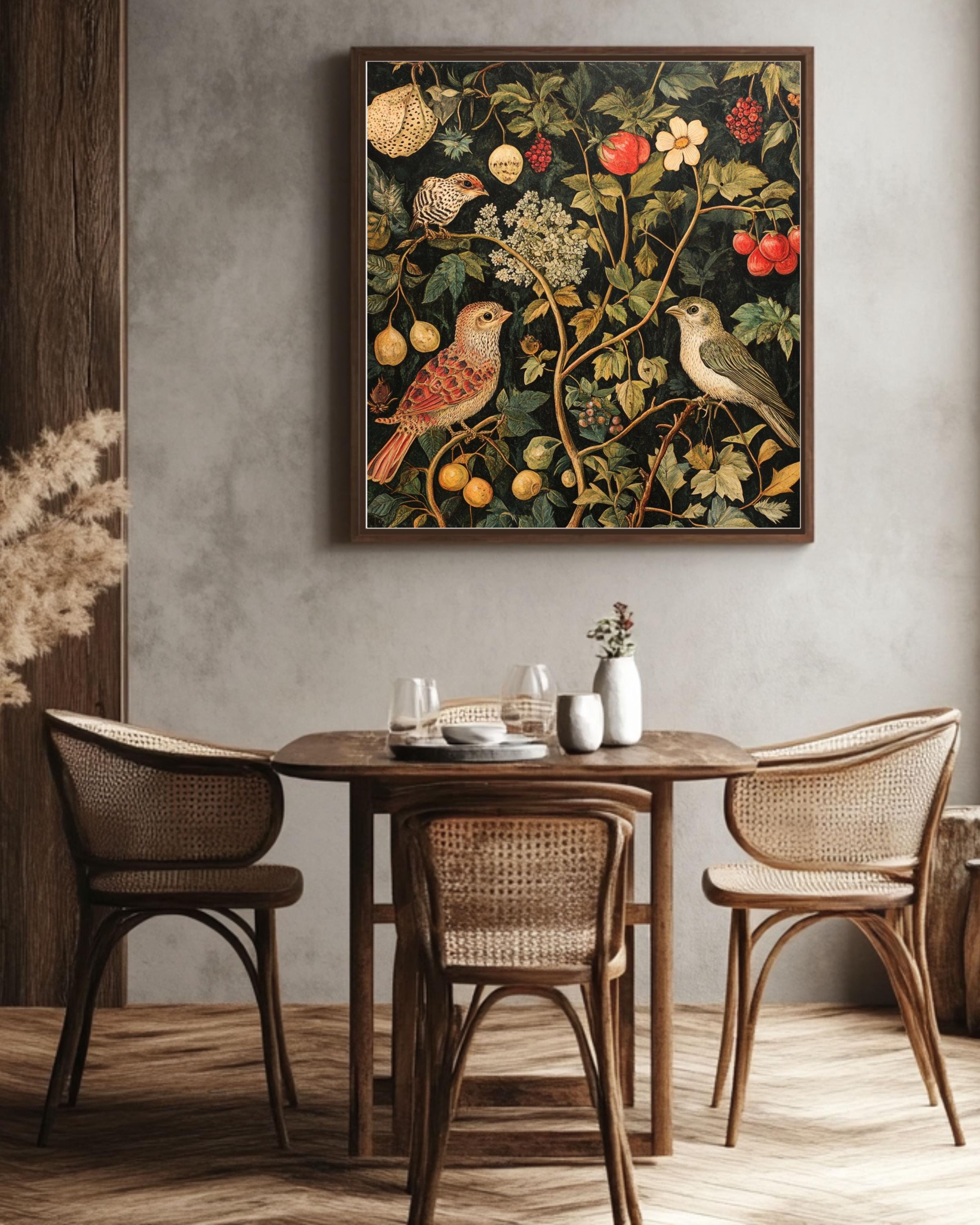 William Morris Botanical Print: Vintage Arts & Crafts Wall Decor Canvas Wall Art – Modern Decor Print