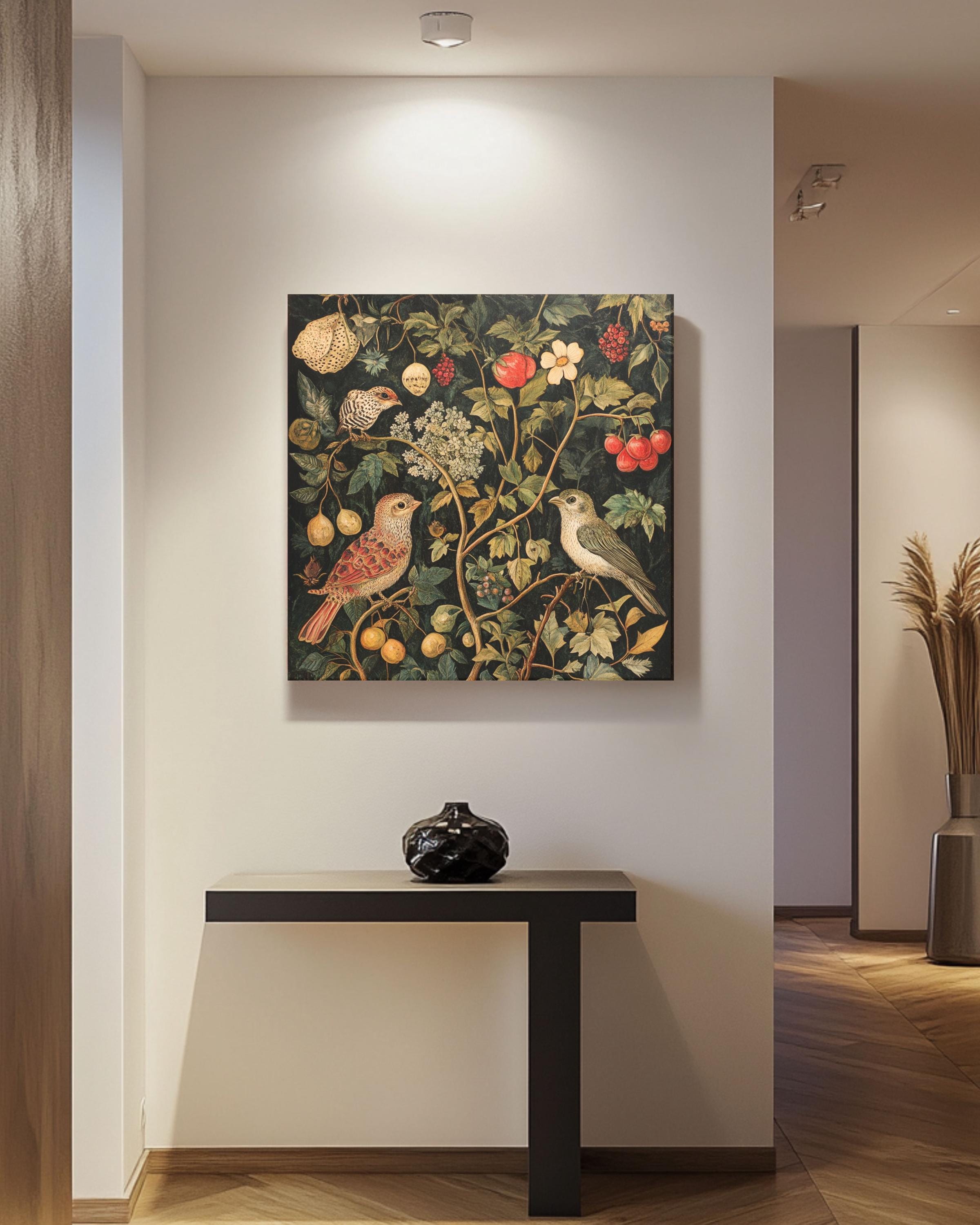 William Morris Botanical Print: Vintage Arts & Crafts Wall Decor Canvas Wall Art – Modern Decor Print