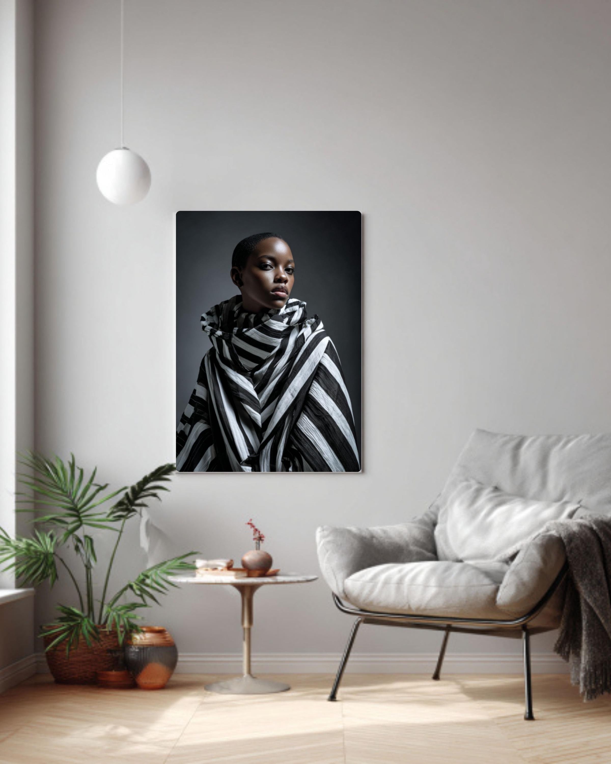 African Woman Editorial Wall Art | Fashion Photography Canvas Print