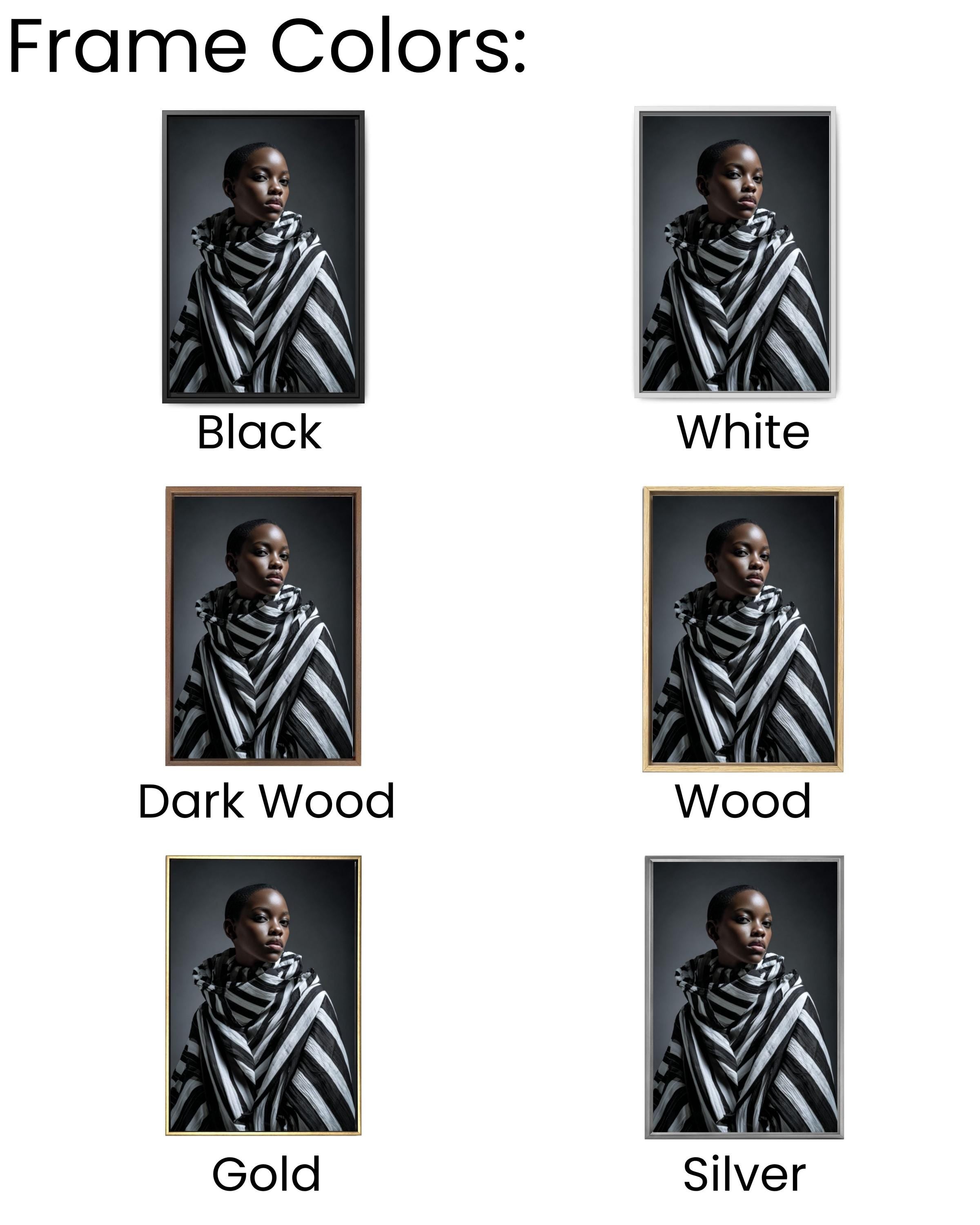 African Woman Editorial Wall Art | Fashion Photography Canvas Print