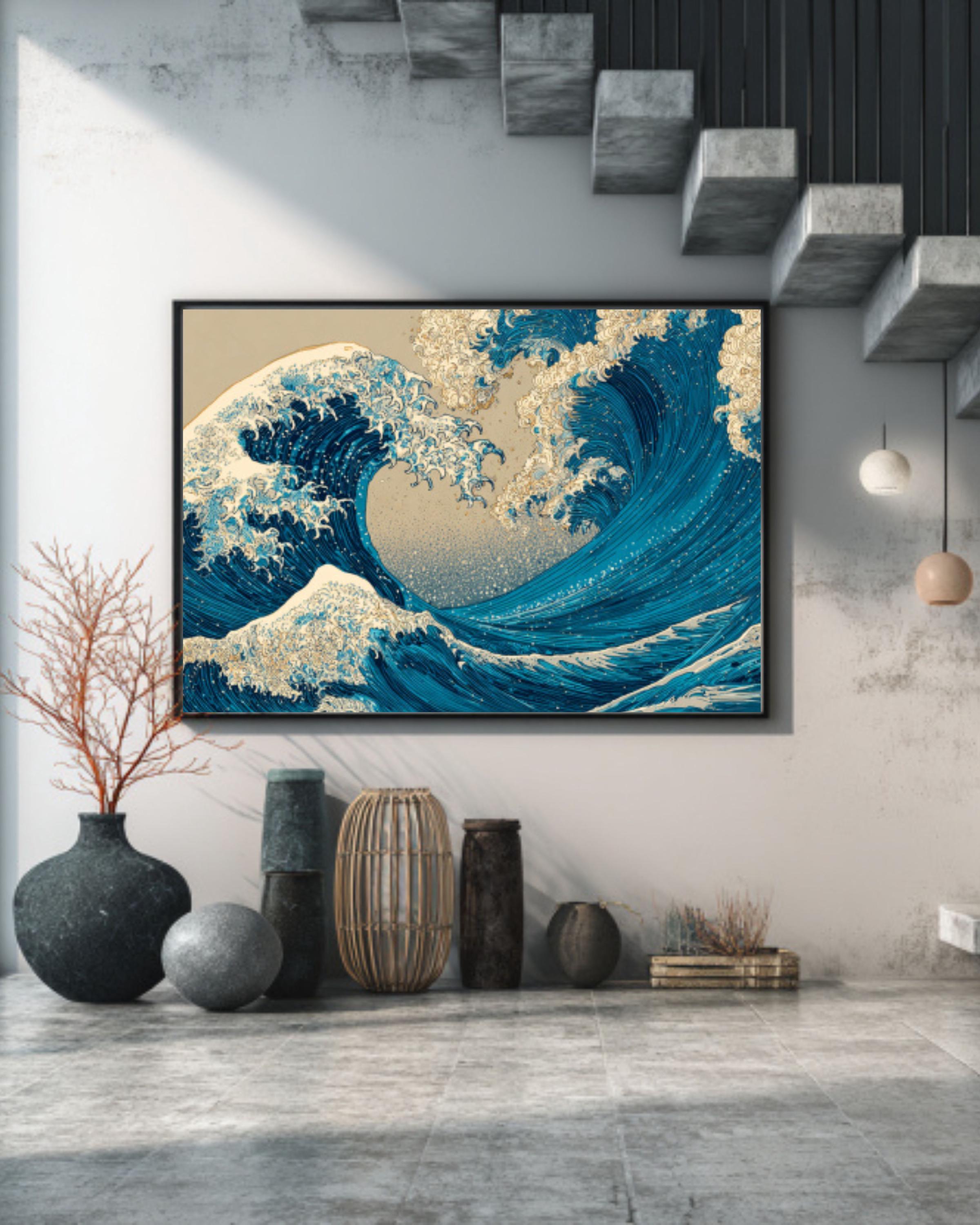 Hokusai Great Wave Wall Art | Japanese Ocean Canvas Print