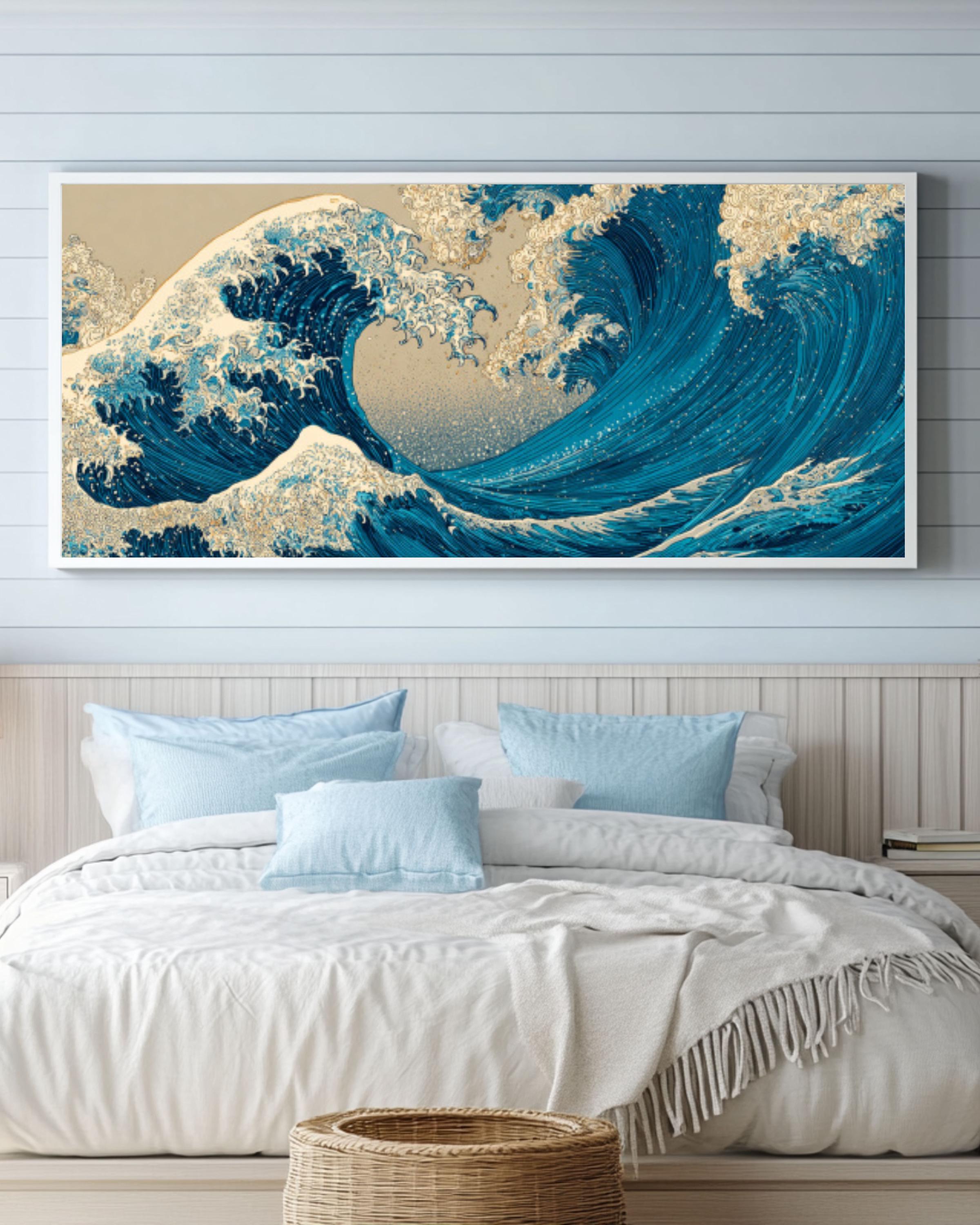 Hokusai Great Wave Wall Art | Japanese Ocean Canvas Print