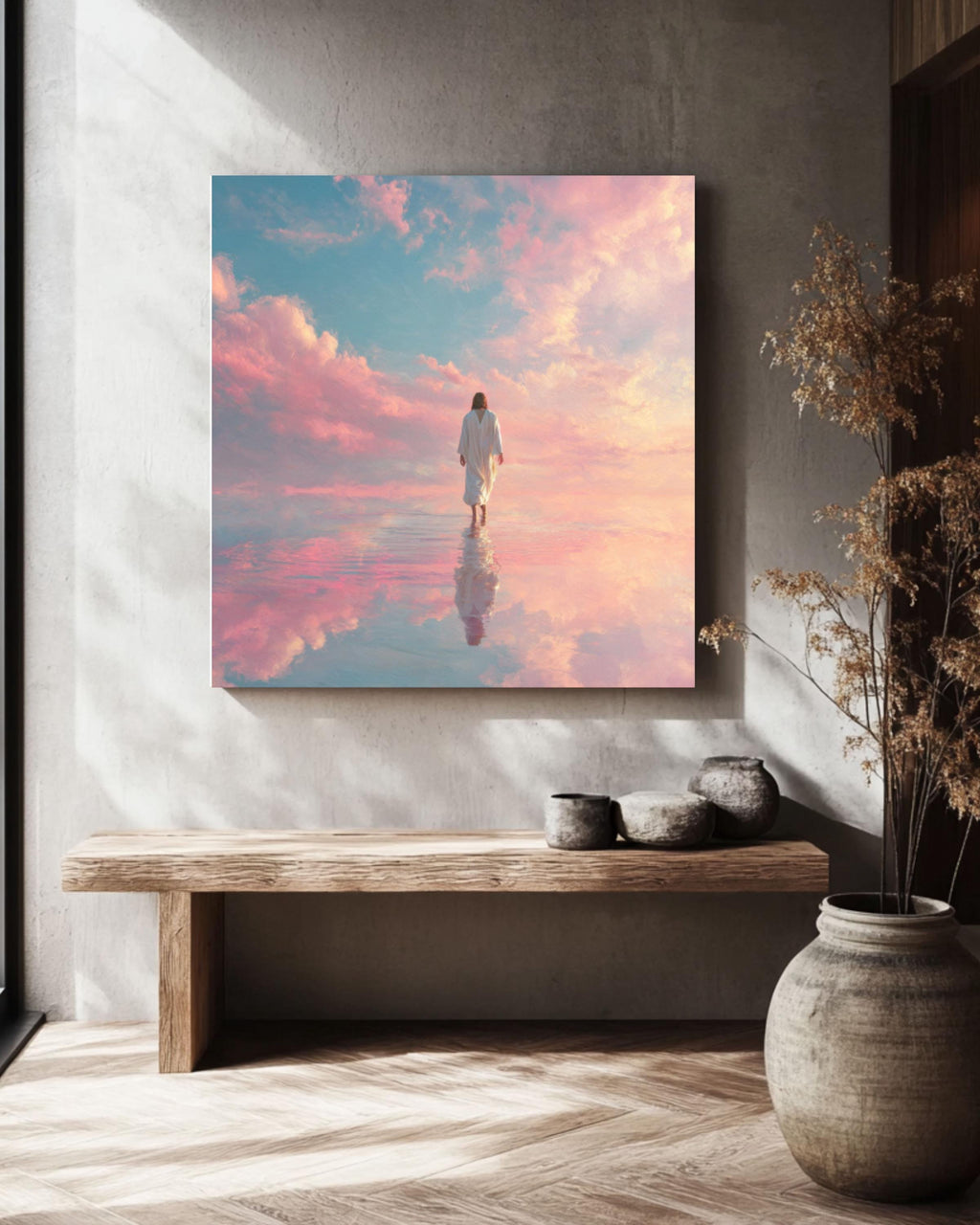 Jesus Walking on Water Wall Art | Classic Christian Canvas Print