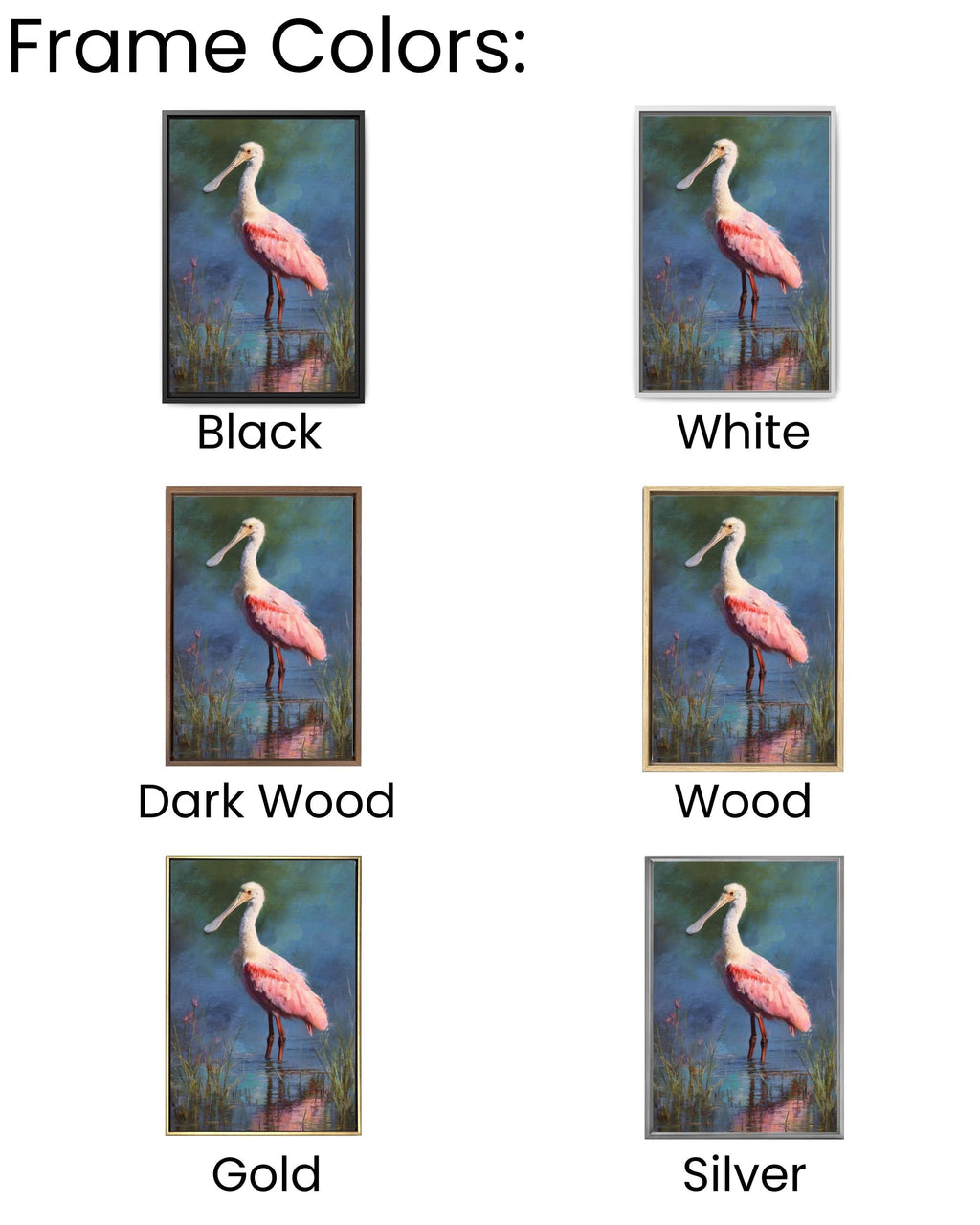Roseate Spoonbill Wall Art | Pastel Impressionist Bird Canvas Print