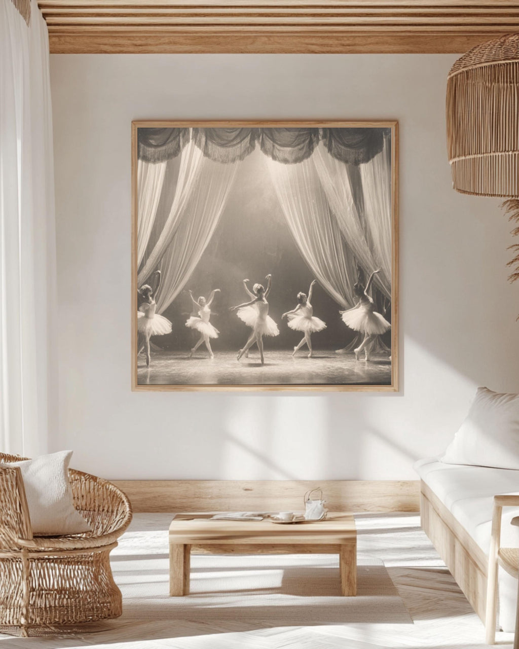 Vintage Ballerina Wall Art Print | Classic Ballet Dancer Photo Poster