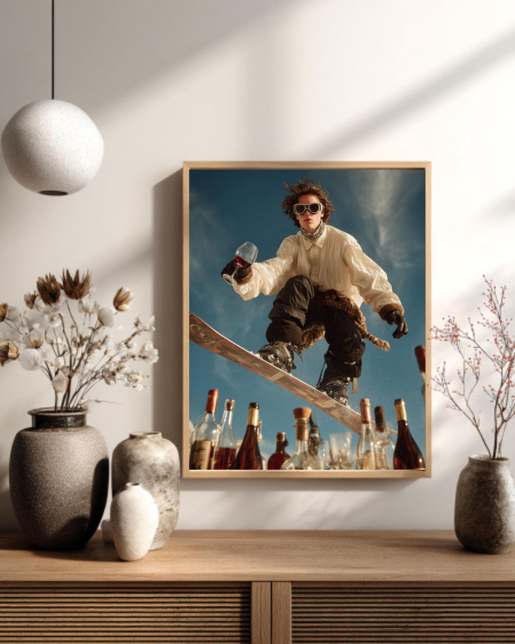 High Fashion Ski Jump Canvas Art – Luxury Runway Inspired