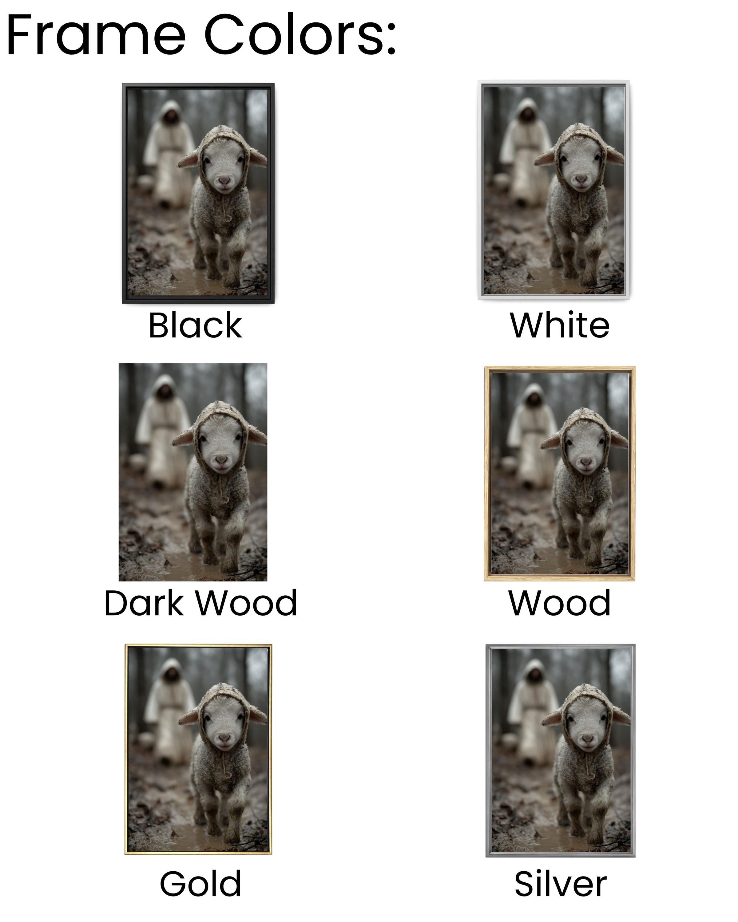 Lamb in Muddy Forest Wall Art | Faith-Inspired Cinematic Canvas Print