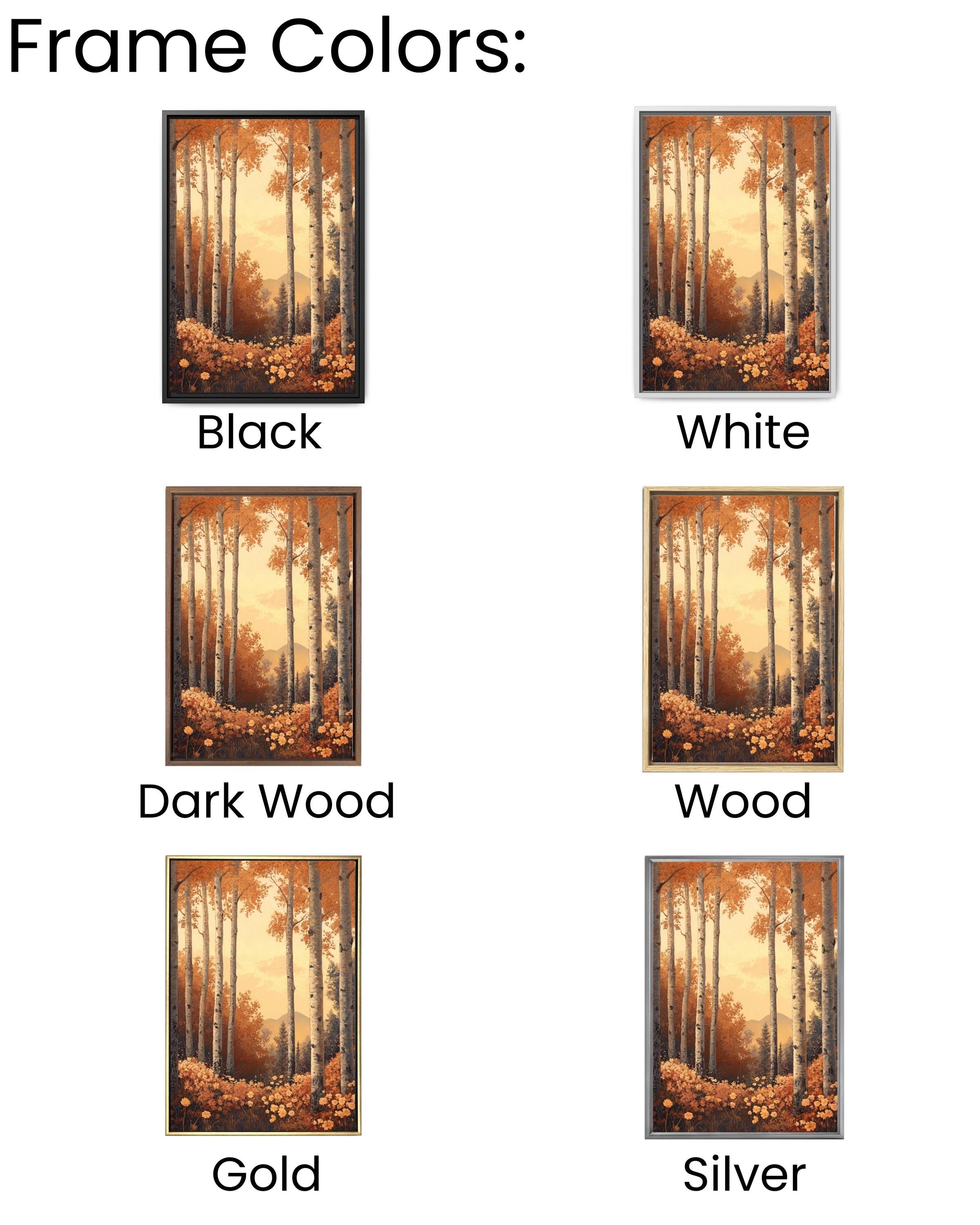 Maxfield Parrish Style Autumn Forest Art: Vintage Fall Foliage Canvas or Poster Canvas Wall Art Print – Premium Home Decor