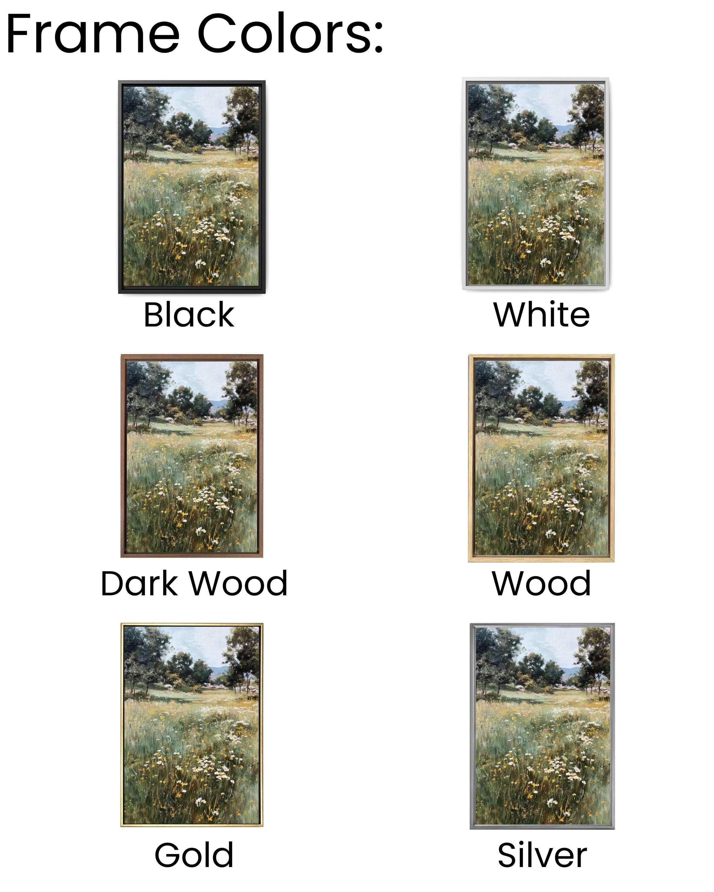 Sargent-Inspired Meadow Oil Painting: Impressionistic Wildflower Landscape Art Canvas Wall Art – Modern Decor Print