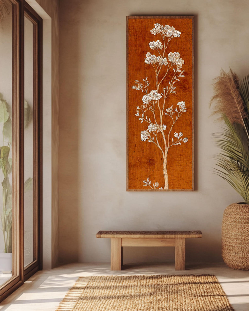 Egyptian Tree of Life Print: Middle Eastern Wall Art Canvas Wall Art – Modern Decor Print