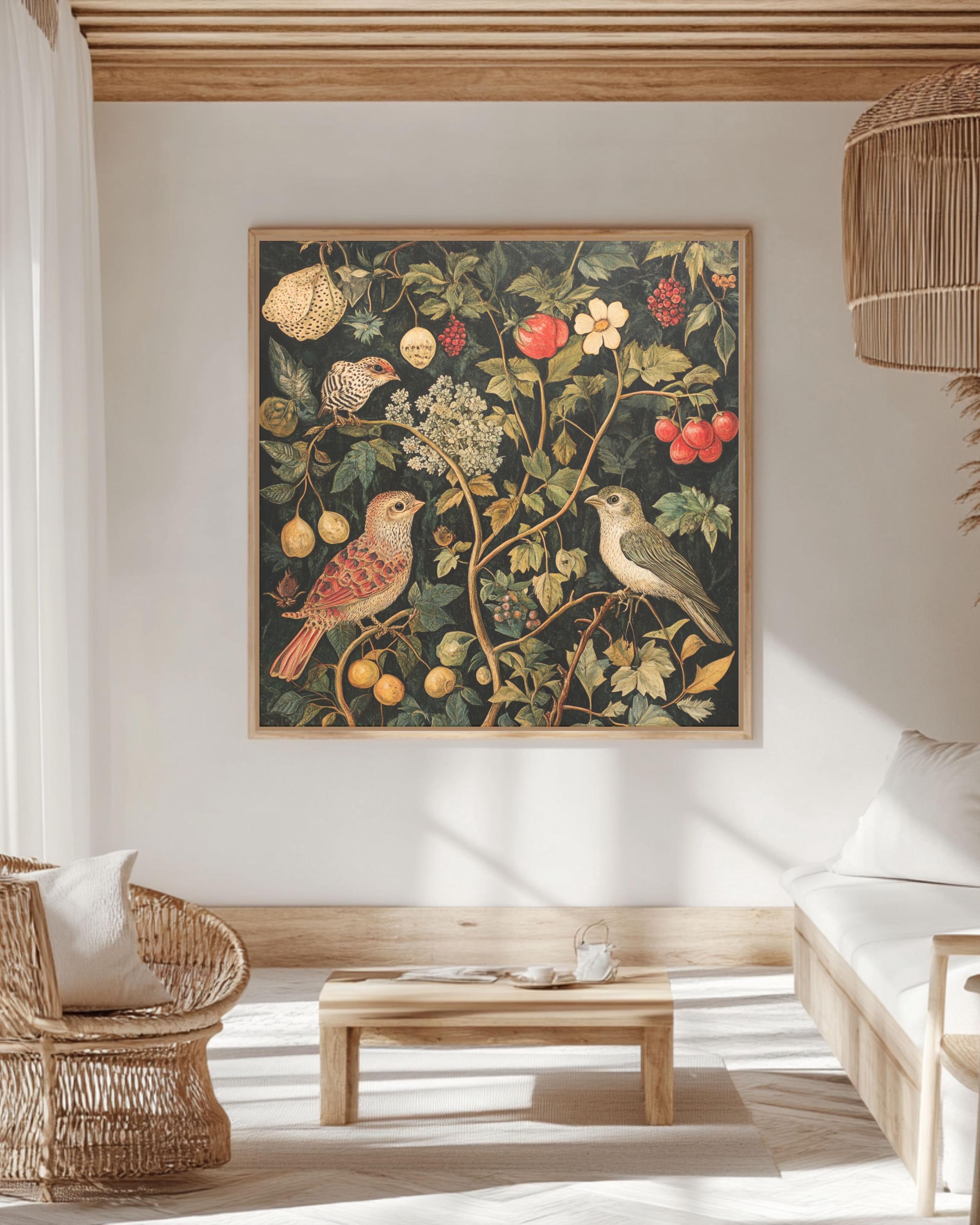William Morris Botanical Print: Vintage Arts & Crafts Wall Decor Canvas Wall Art – Modern Decor Print