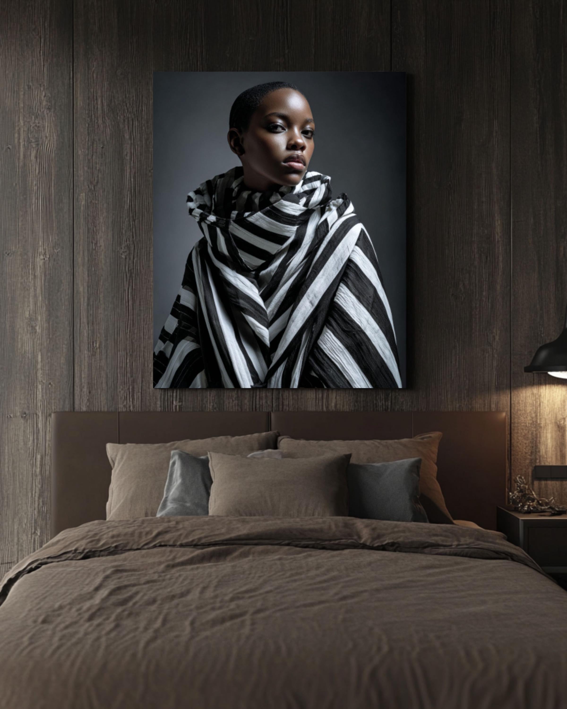 African Woman Editorial Wall Art | Fashion Photography Canvas Print
