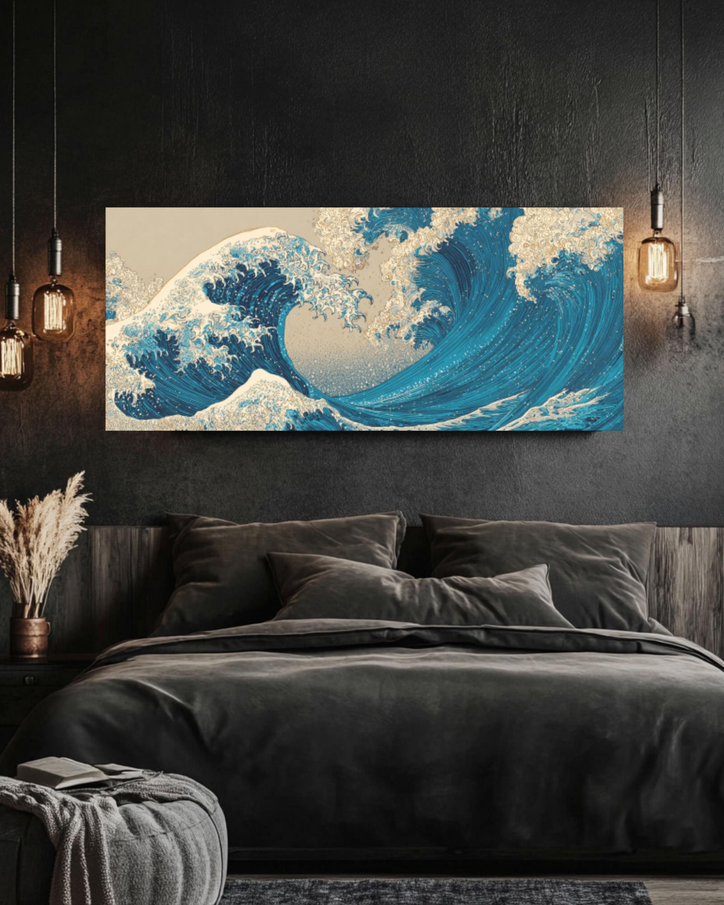 Hokusai Great Wave Wall Art | Japanese Ocean Canvas Print