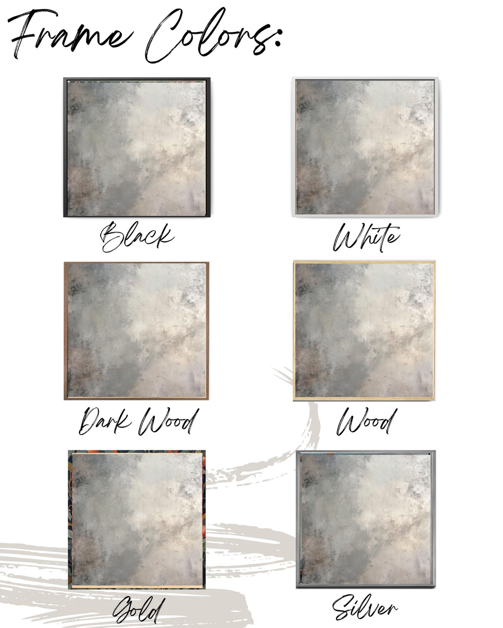 Neutral Gray Abstract Texture Wall Art | Minimalist Gradient Canvas Print
