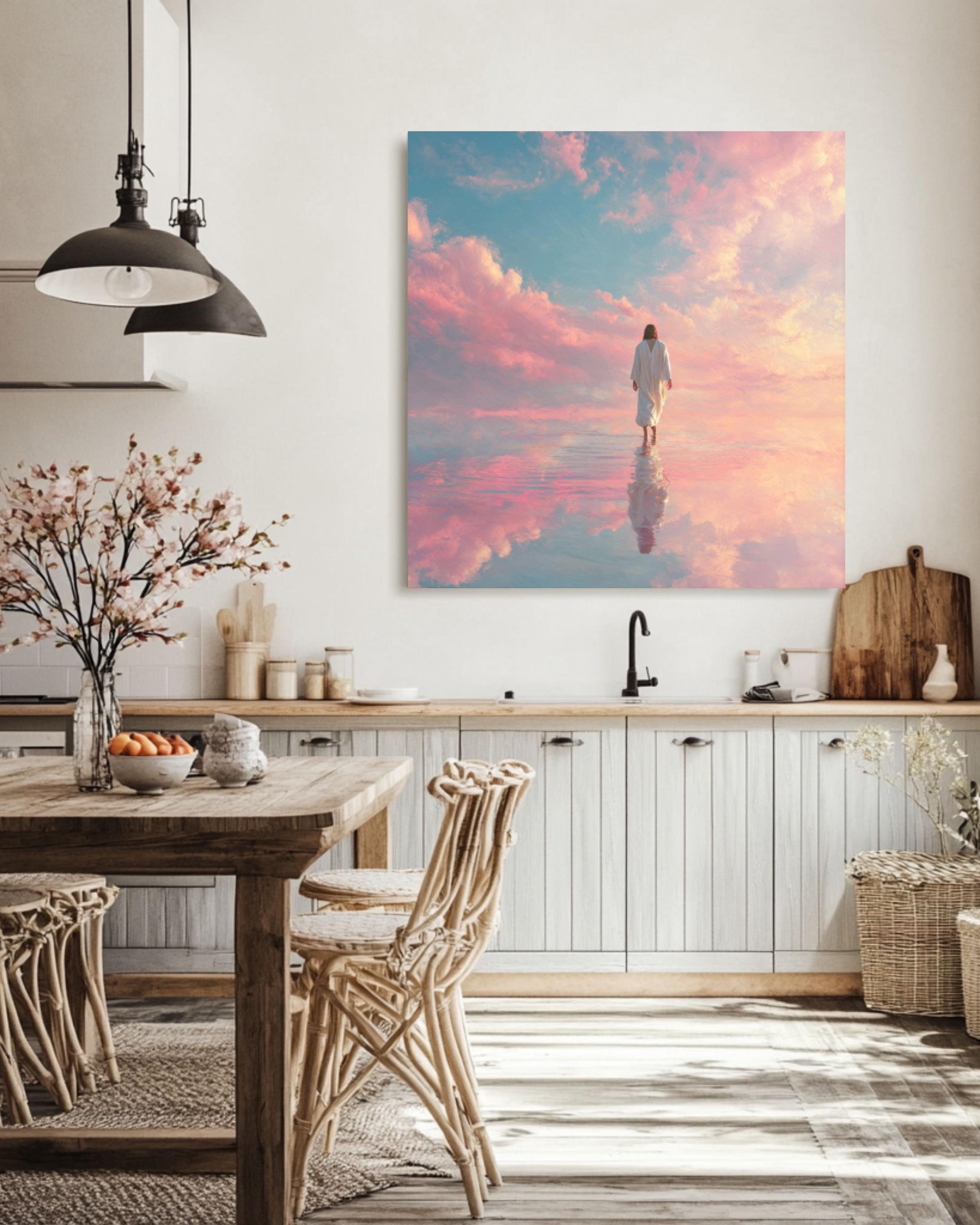 Jesus Walking on Water Wall Art | Classic Christian Canvas Print