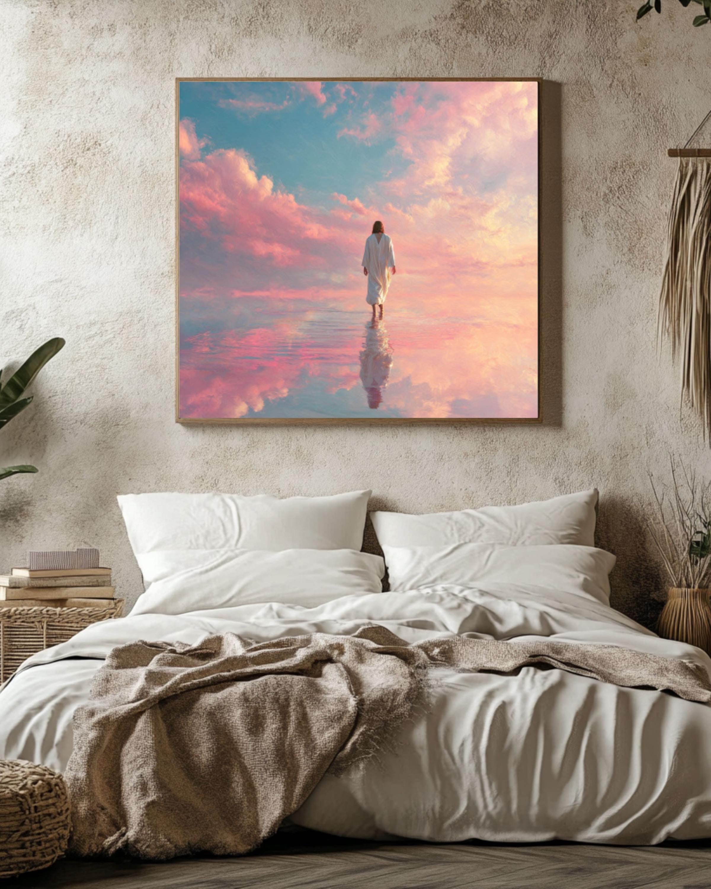 Jesus Walking on Water Wall Art | Classic Christian Canvas Print