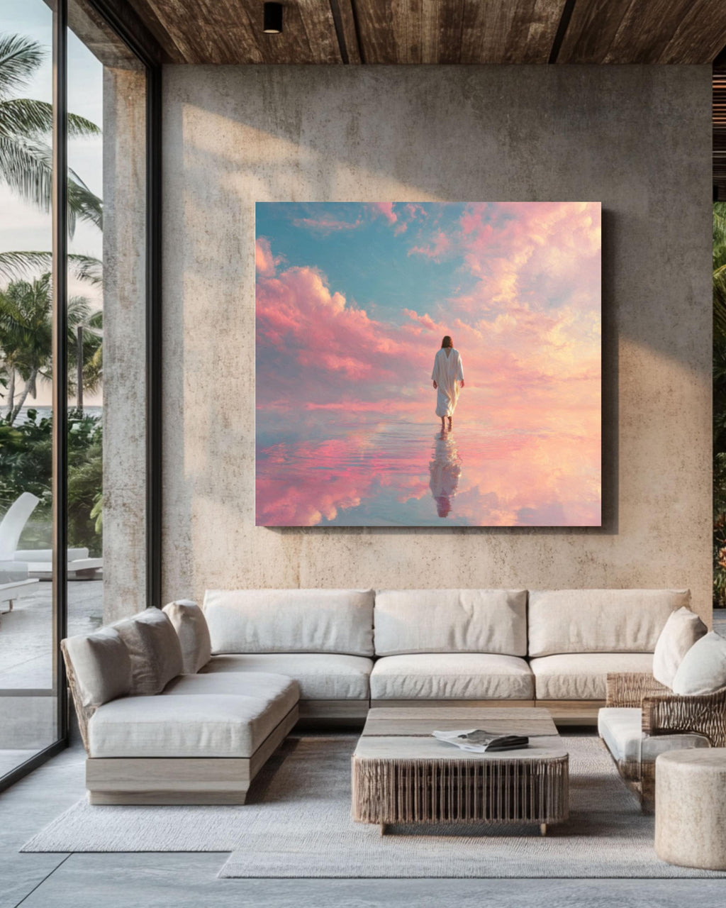 Jesus Walking on Water Wall Art | Classic Christian Canvas Print