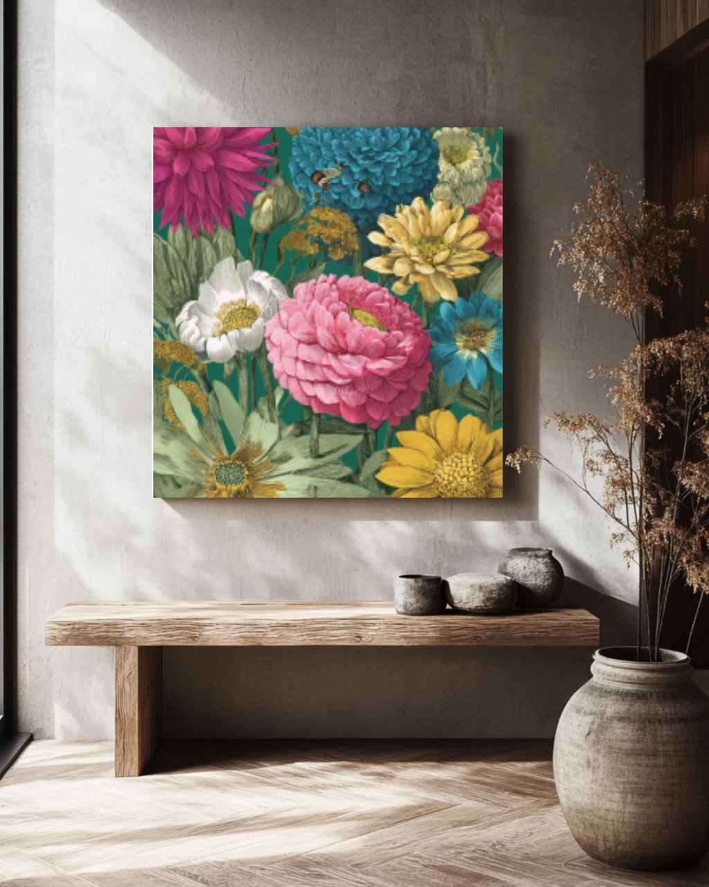 Marjolein Bastin Style Botanical Print: Vintage Floral Wall Art for home and office wall décor