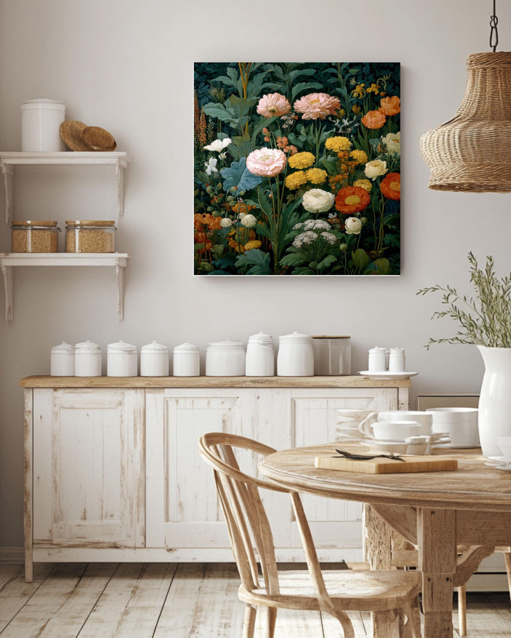 William Morris Botanical Canvas Art – Vintage Floral Pattern