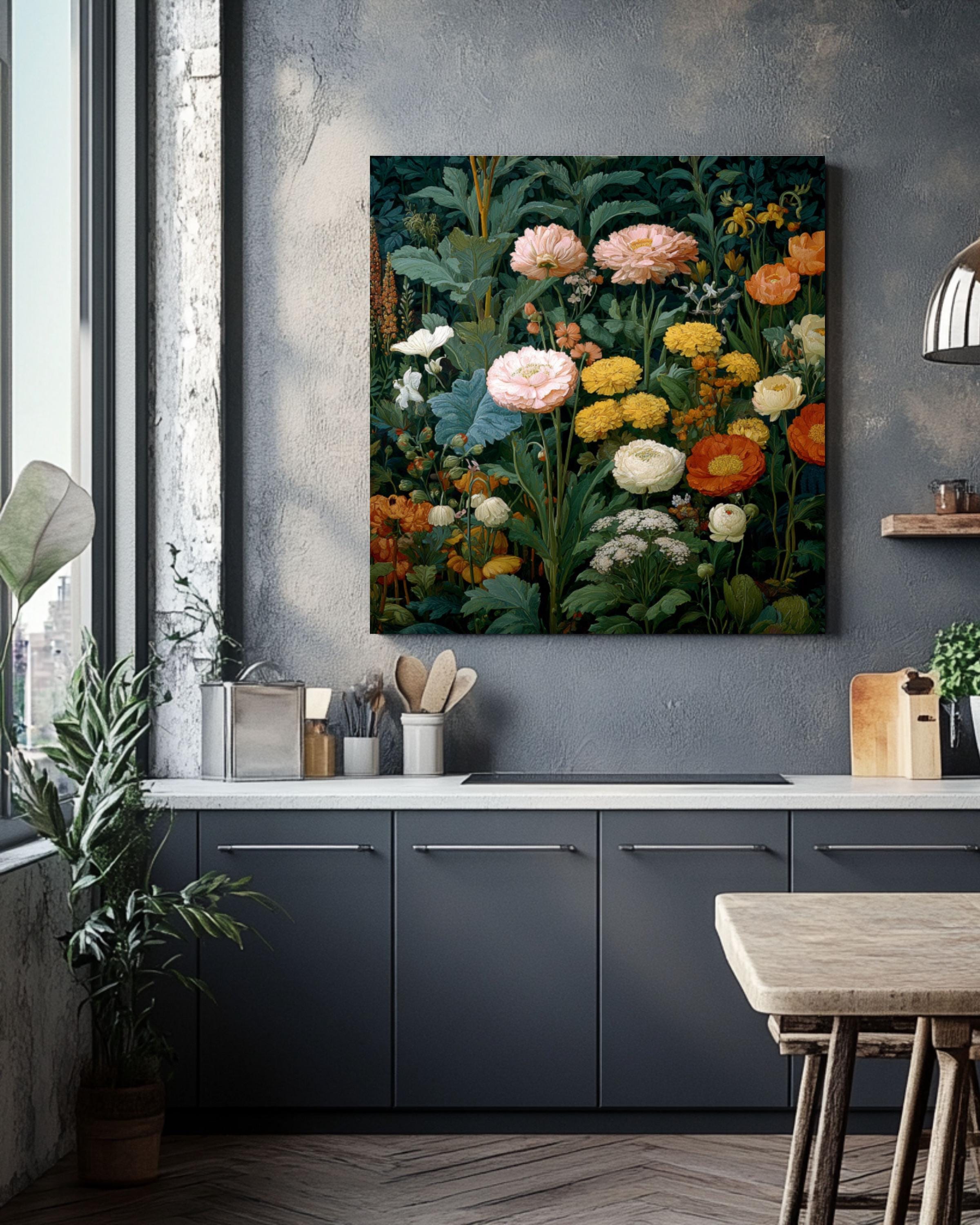 William Morris Botanical Canvas Art – Vintage Floral Pattern