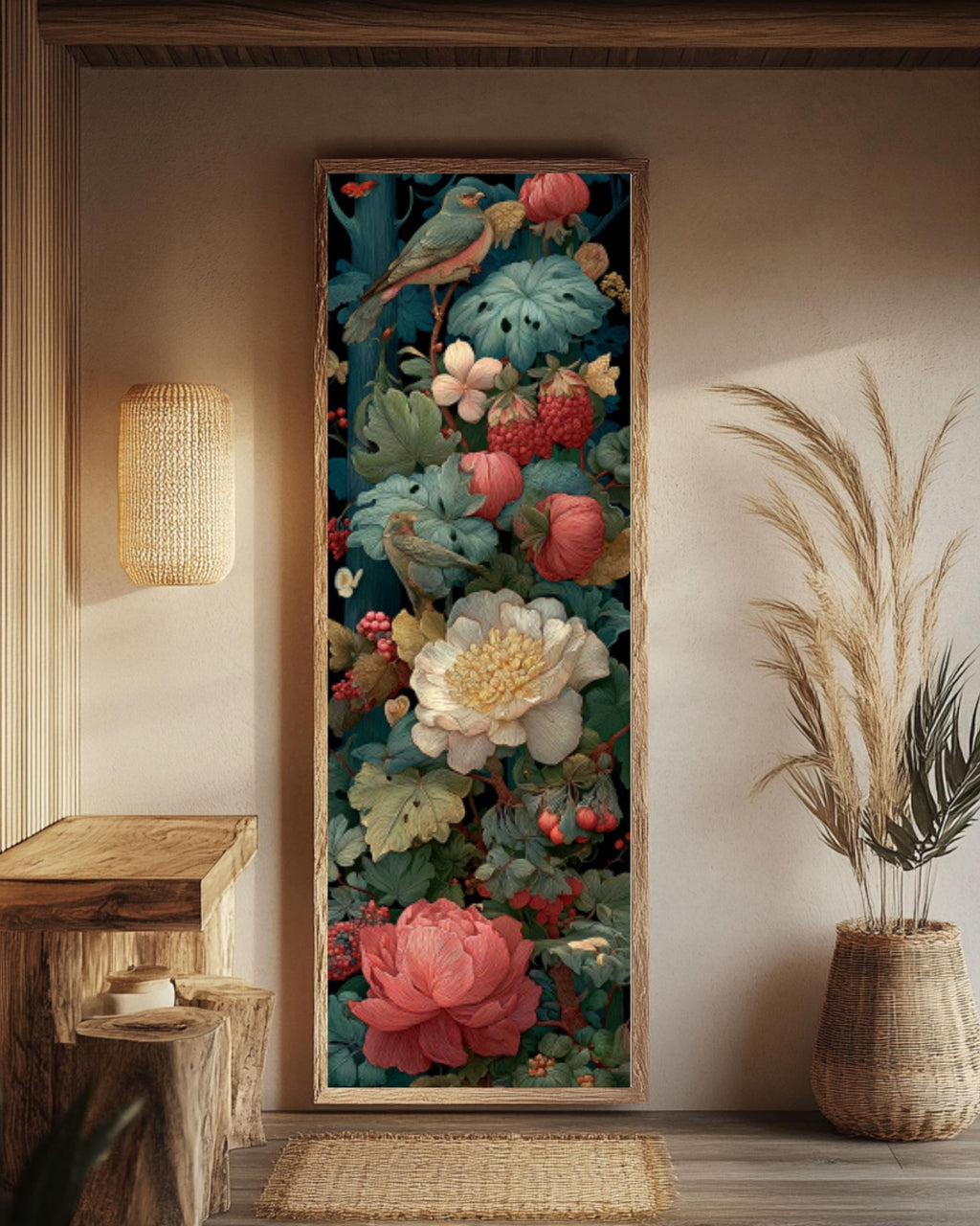 Dark Forest Botanical Wall Art | Dürer Moebius Style Canvas Print