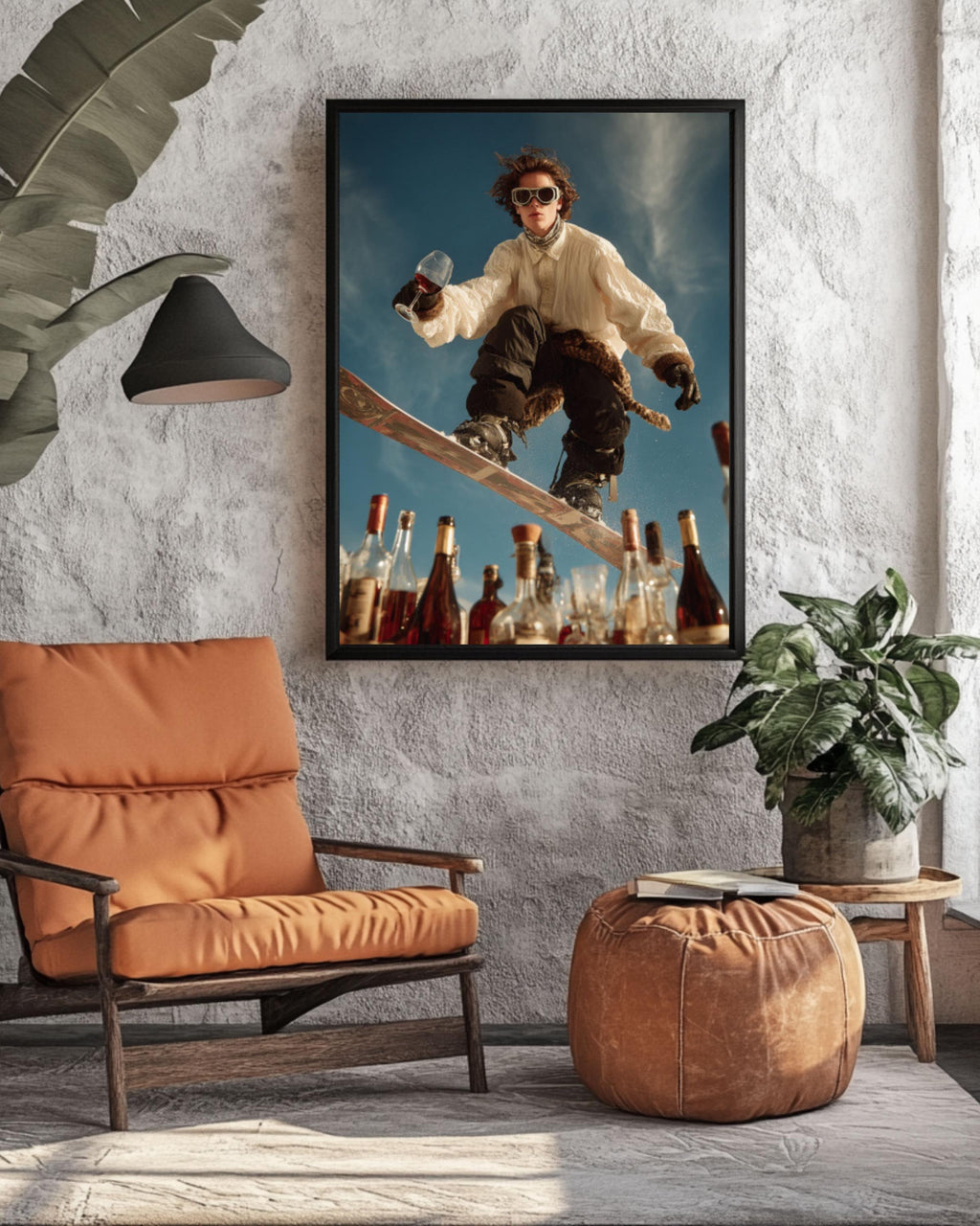 High Fashion Ski Jump Canvas Art – Luxury Runway Inspired