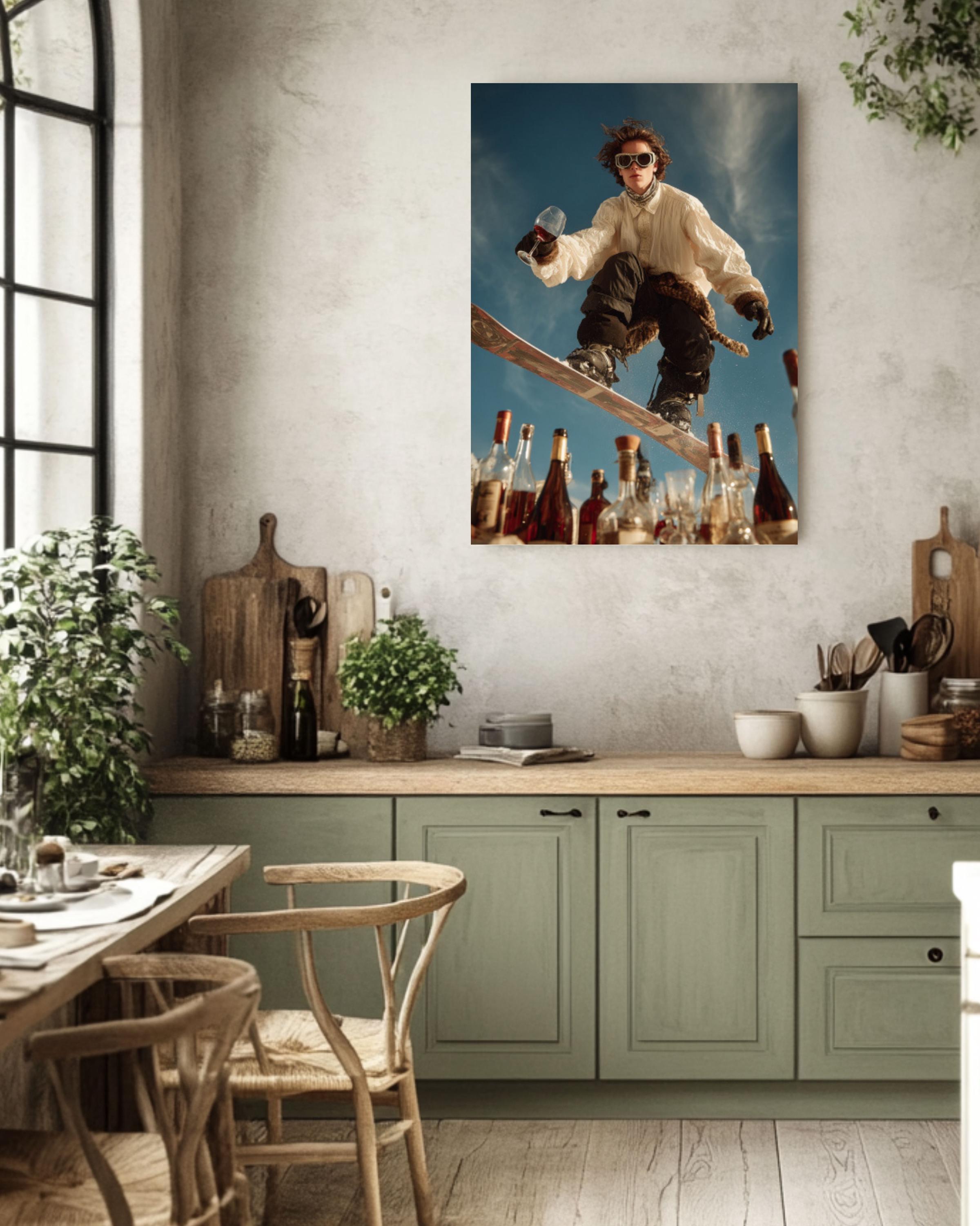 High Fashion Ski Jump Canvas Art – Luxury Runway Inspired
