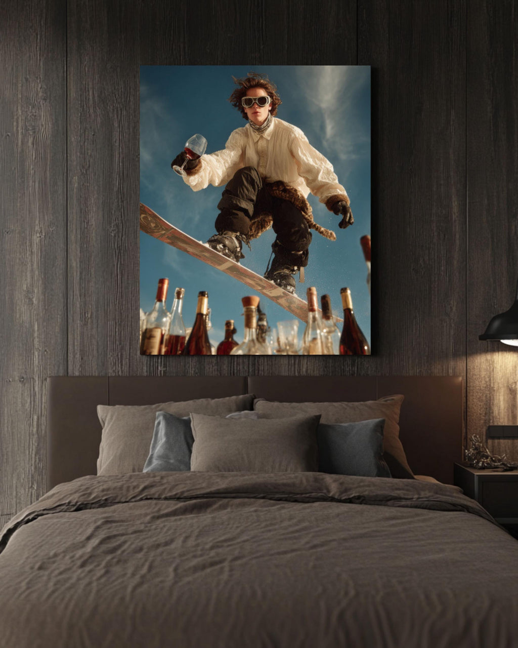 High Fashion Ski Jump Canvas Art – Luxury Runway Inspired