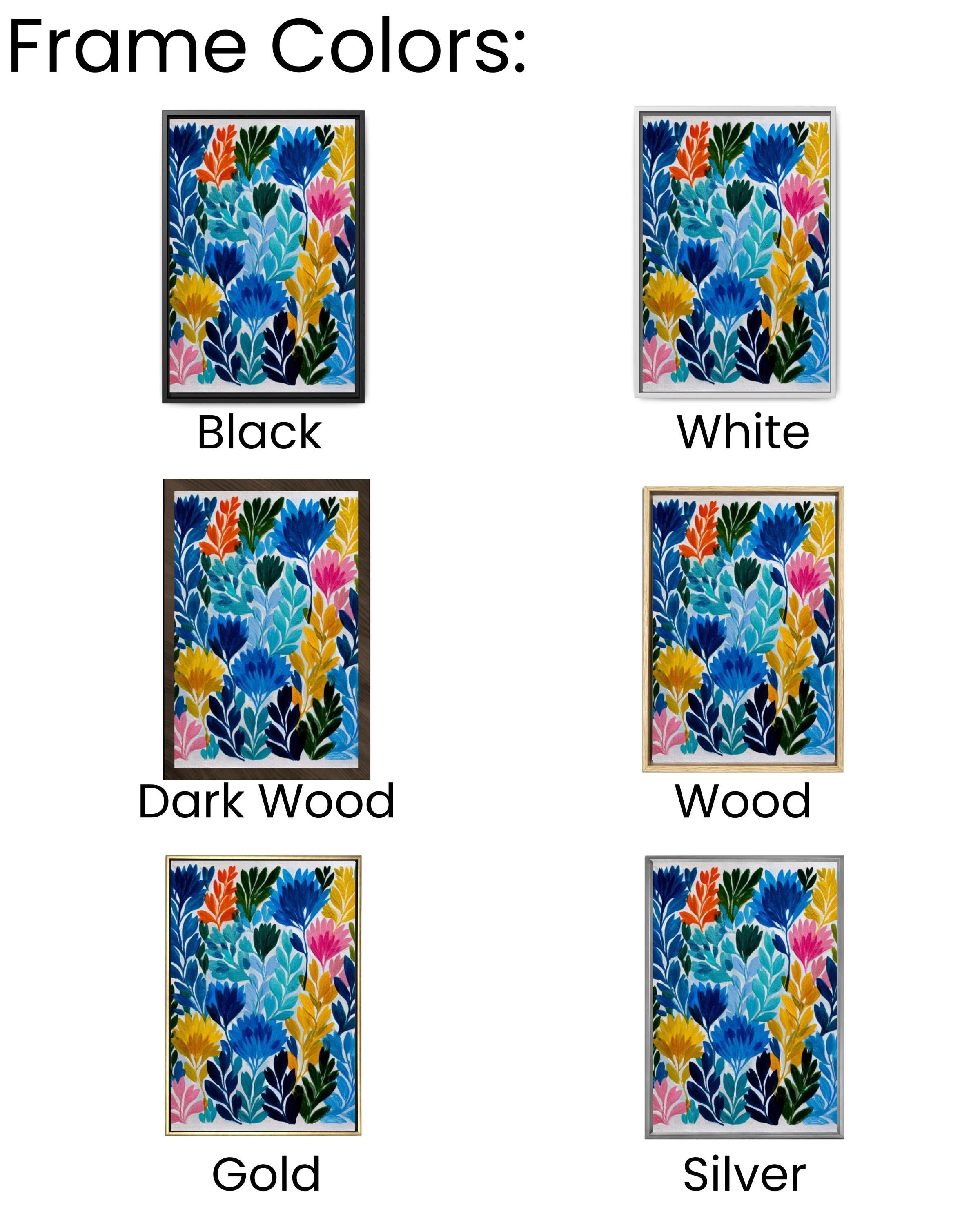 Matisse Inspired Garden Wall Art – Colorful Abstract Foliage Canvas Print