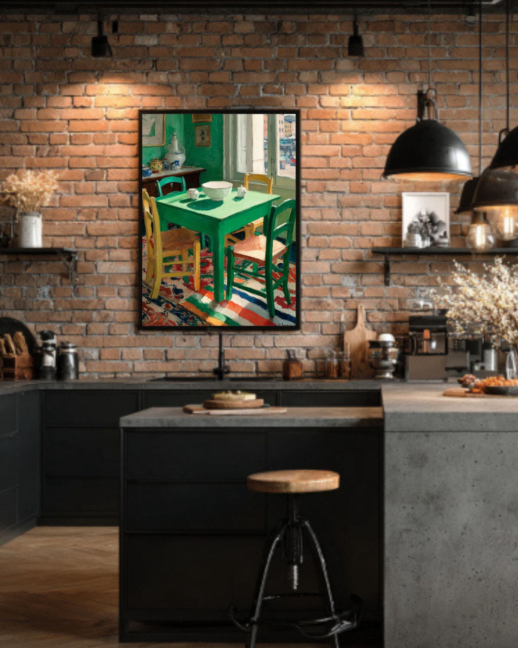 Matisse Style Interior Wall Art – Modern Abstract Room Canvas Print