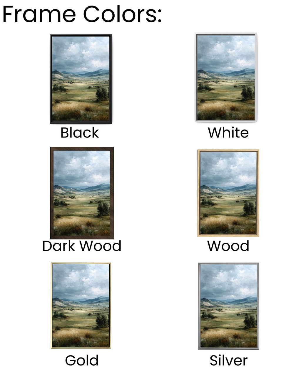 Vintage English Countryside Canvas – Rolling Hills Art