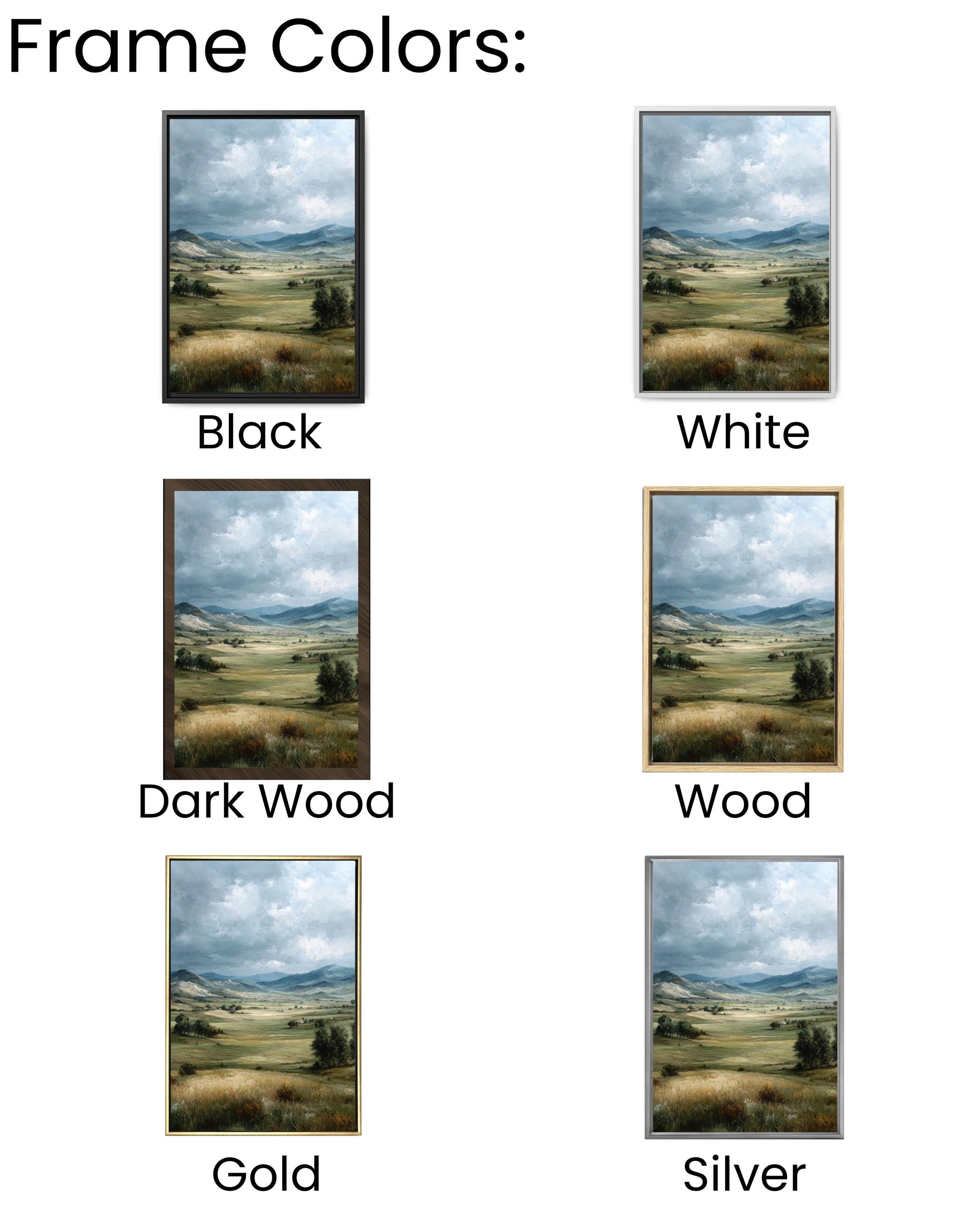 Vintage English Countryside Canvas – Rolling Hills Art