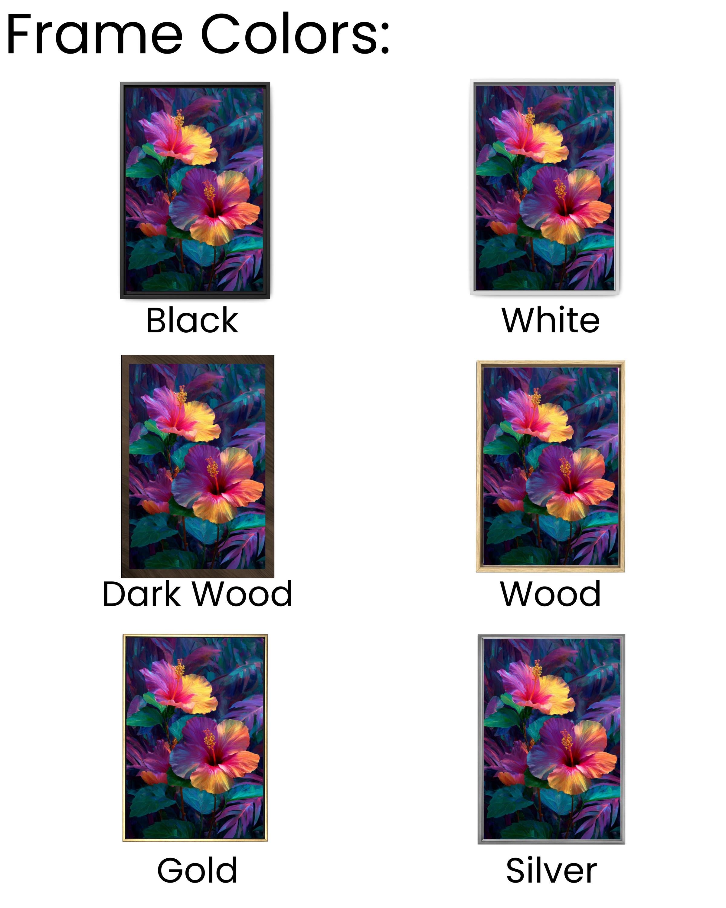 Fantasy Hibiscus Tropical Floral Wall Art – Vibrant Botanical Canvas Print