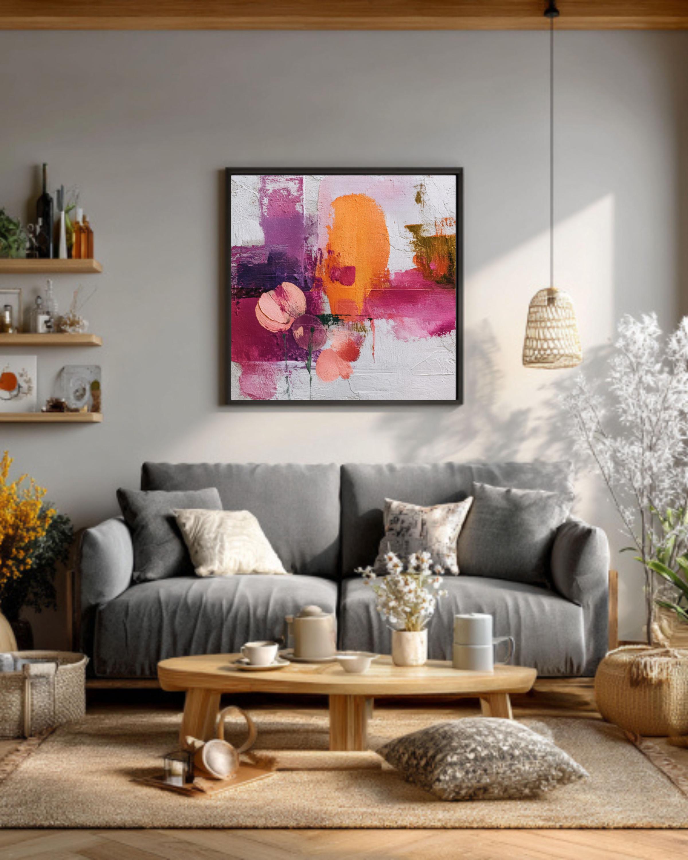 Peach Blossom Abstract Wall Art – Rothko-Inspired Color Field Print