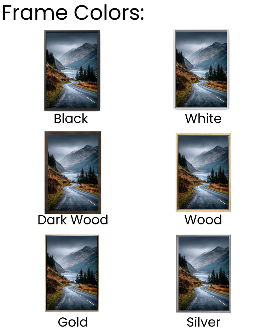 Misty Loch in Scottish Highlands – Canvas Landscape Print