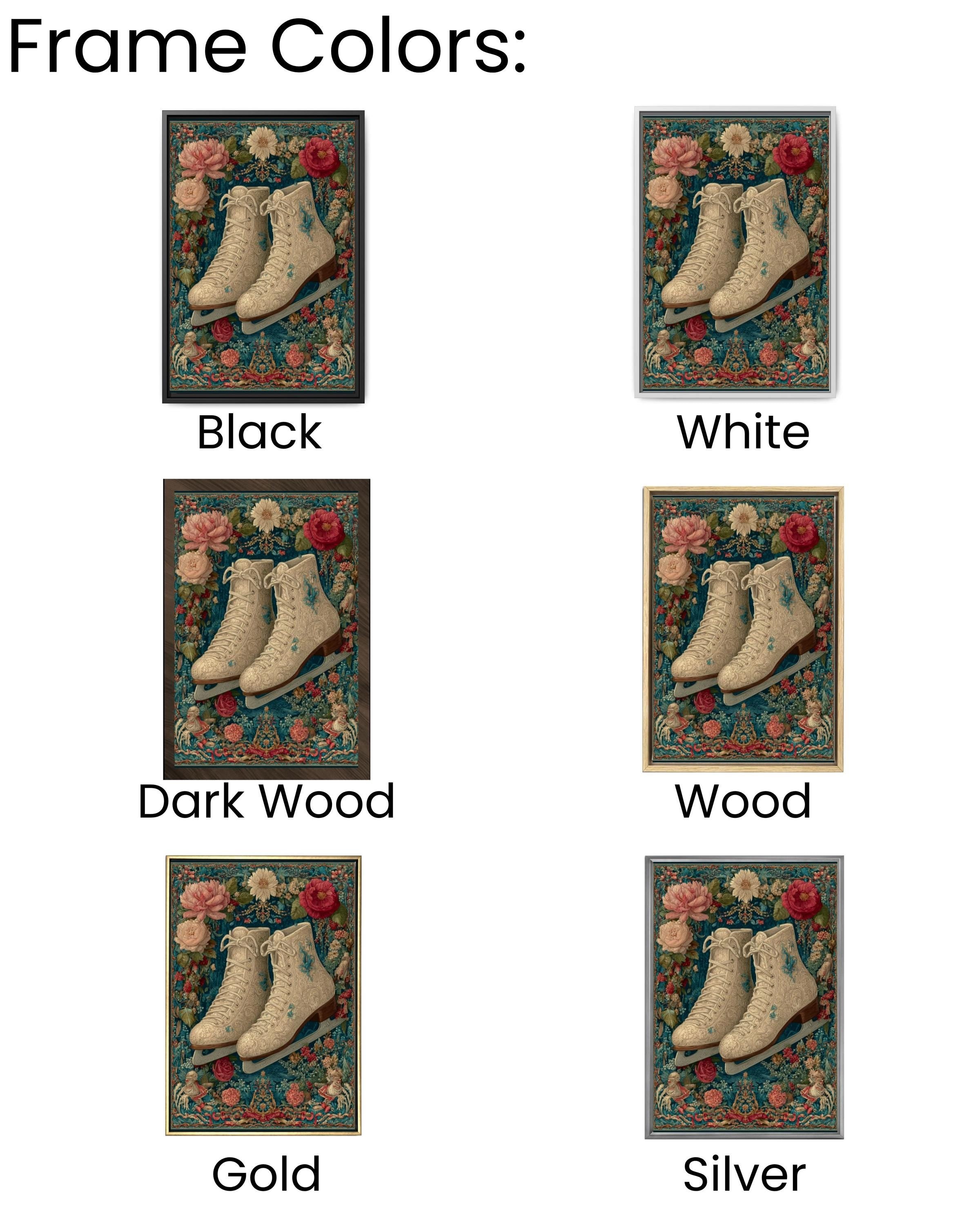 Victorian Ice Skates Art Print â€“ Tapestry Christmas Decor Canvas Wall Art Print – Premium Home Decor