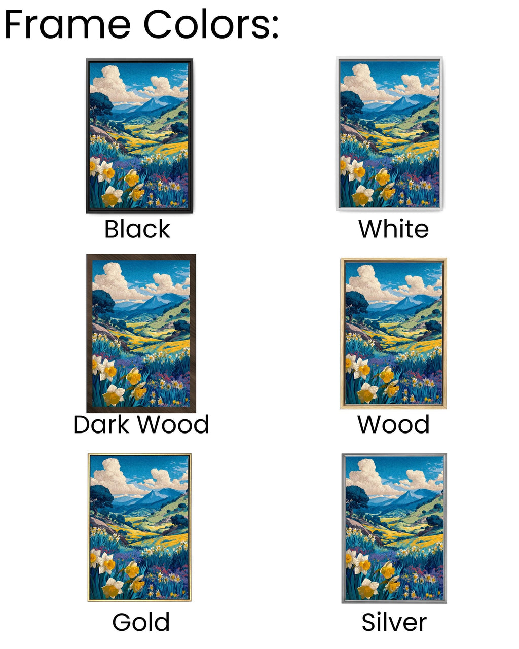 Ojai Valley Wildflower Linocut Art Print – Vintage Botanical Landscape