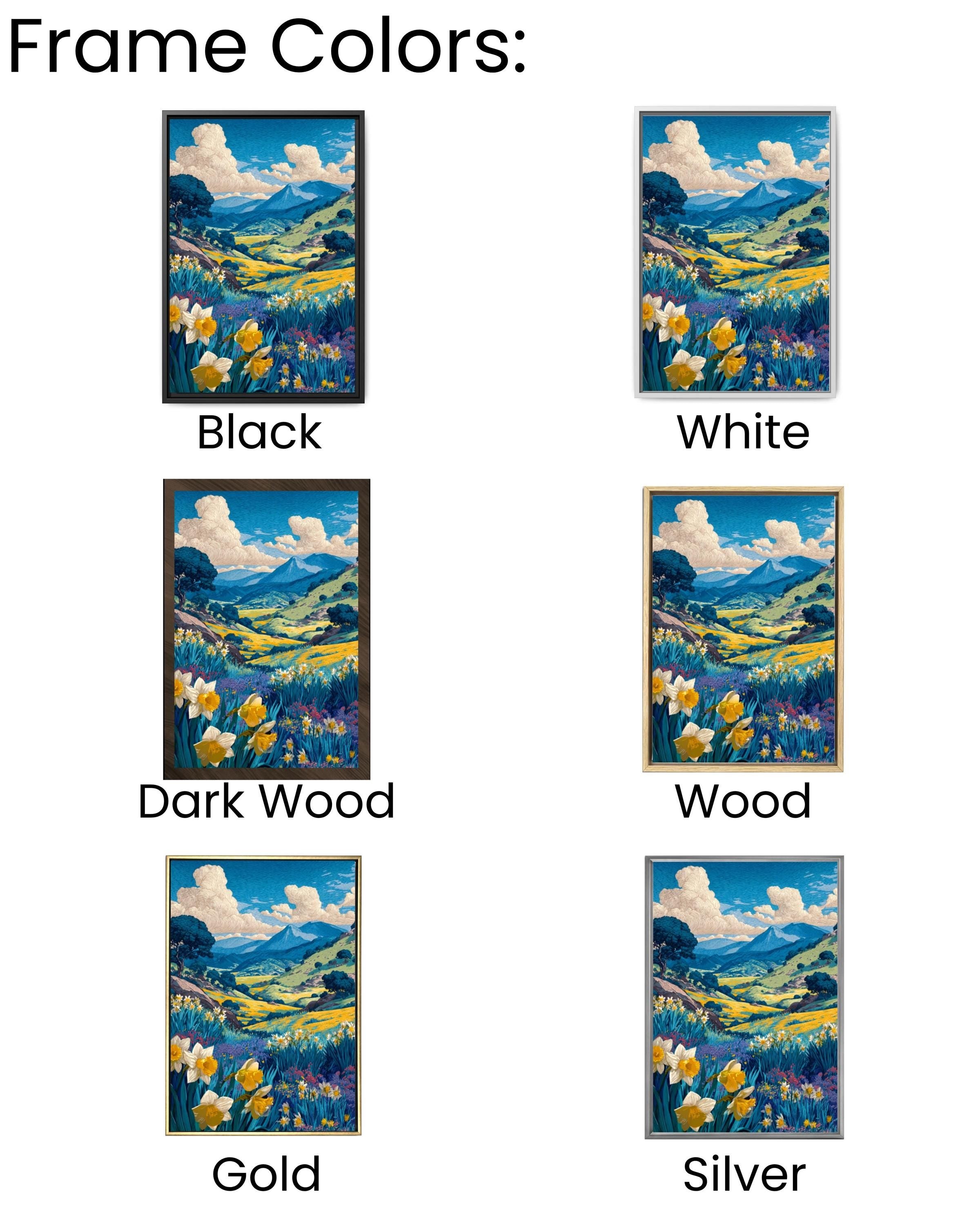 Ojai Valley Wildflower Linocut Art Print – Vintage Botanical Landscape
