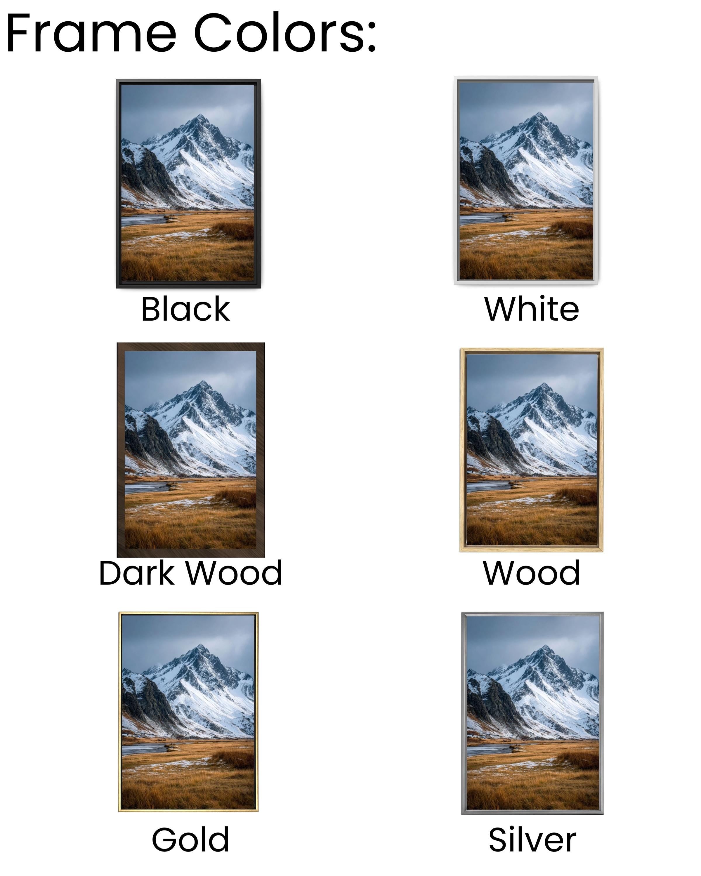Snowy Nordic Mountain Landscape Photography Canvas Wall Art