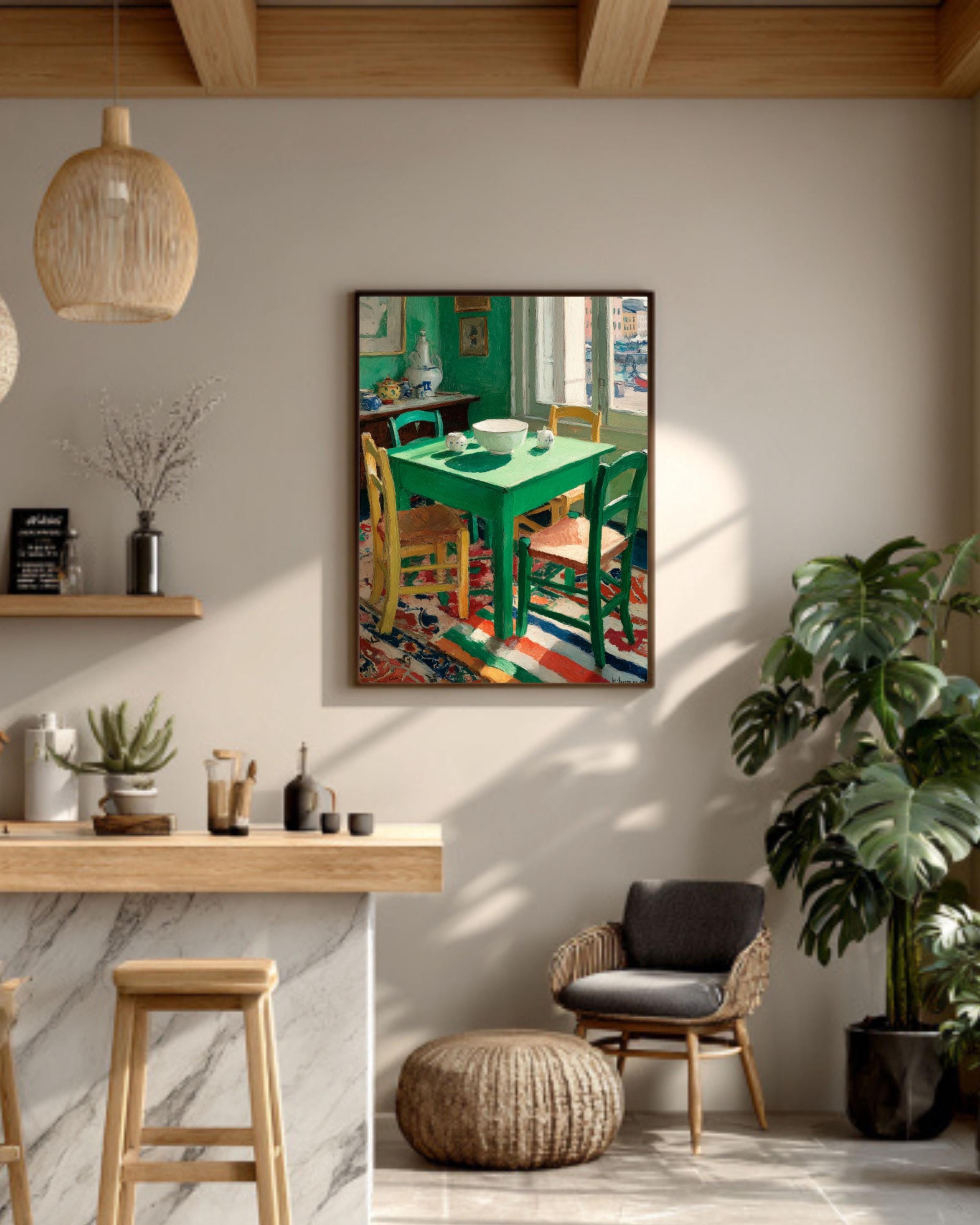 Matisse Style Interior Wall Art – Modern Abstract Room Canvas Print