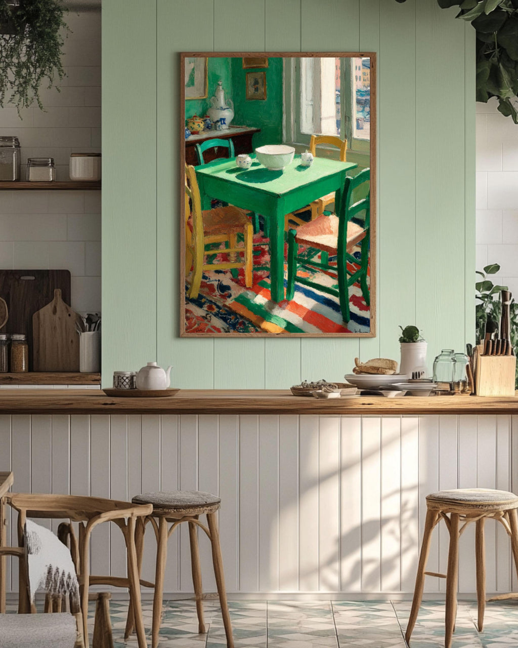 Matisse Style Interior Wall Art – Modern Abstract Room Canvas Print